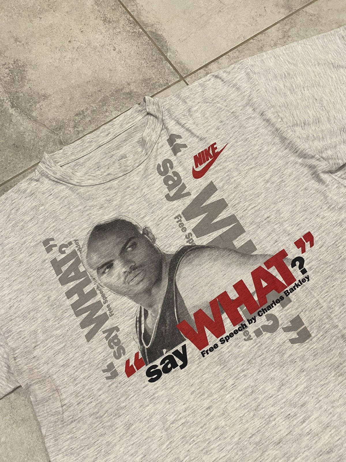 Nike × Vintage Charles Barkley Nike vintage T-shirt Say What Speech 90s Size US L / EU 52-54 / 3 - 3 Thumbnail