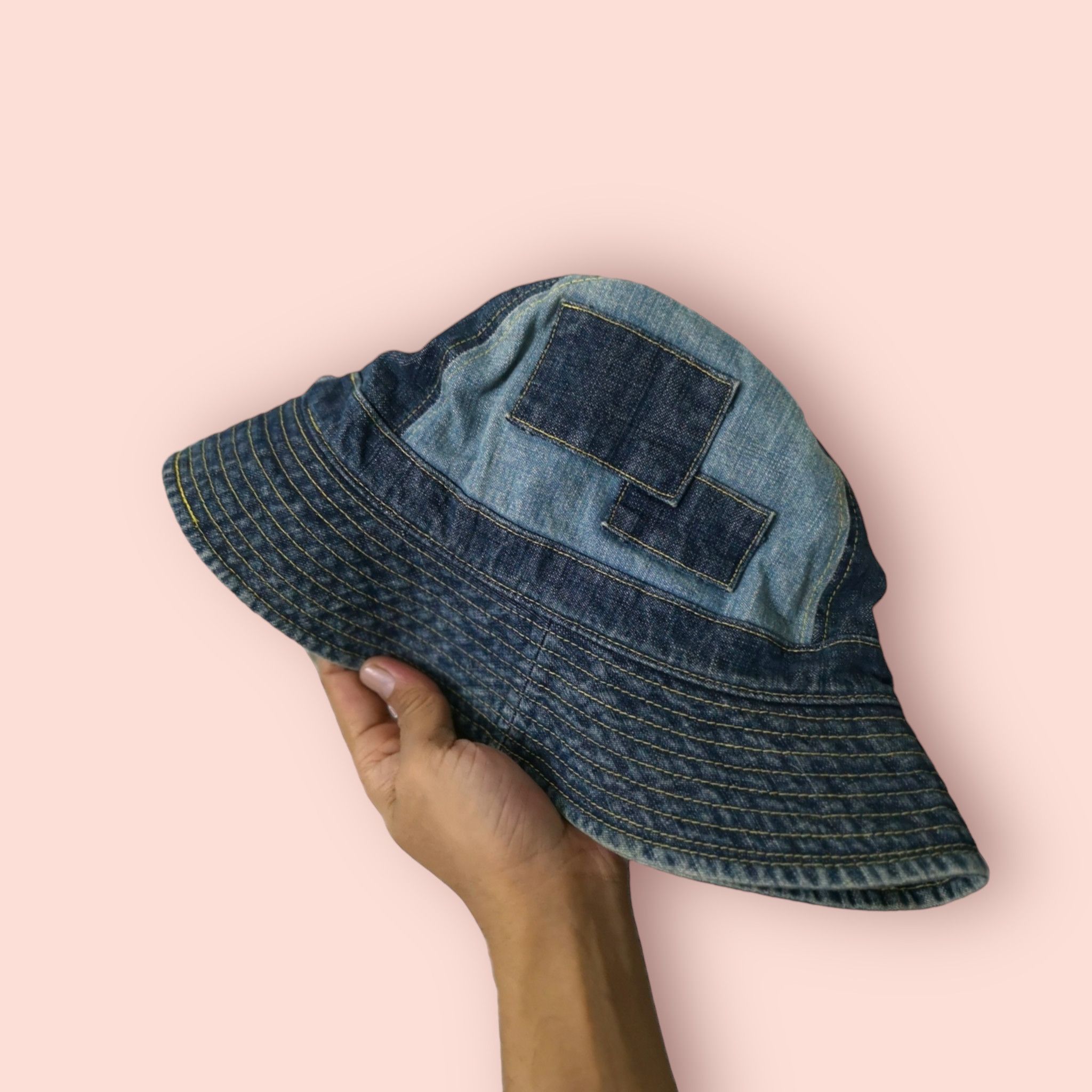 Japanese Brand × Swagger SWAGGER PATCHWORK DENIM HAT Size ONE SIZE - 4 Thumbnail