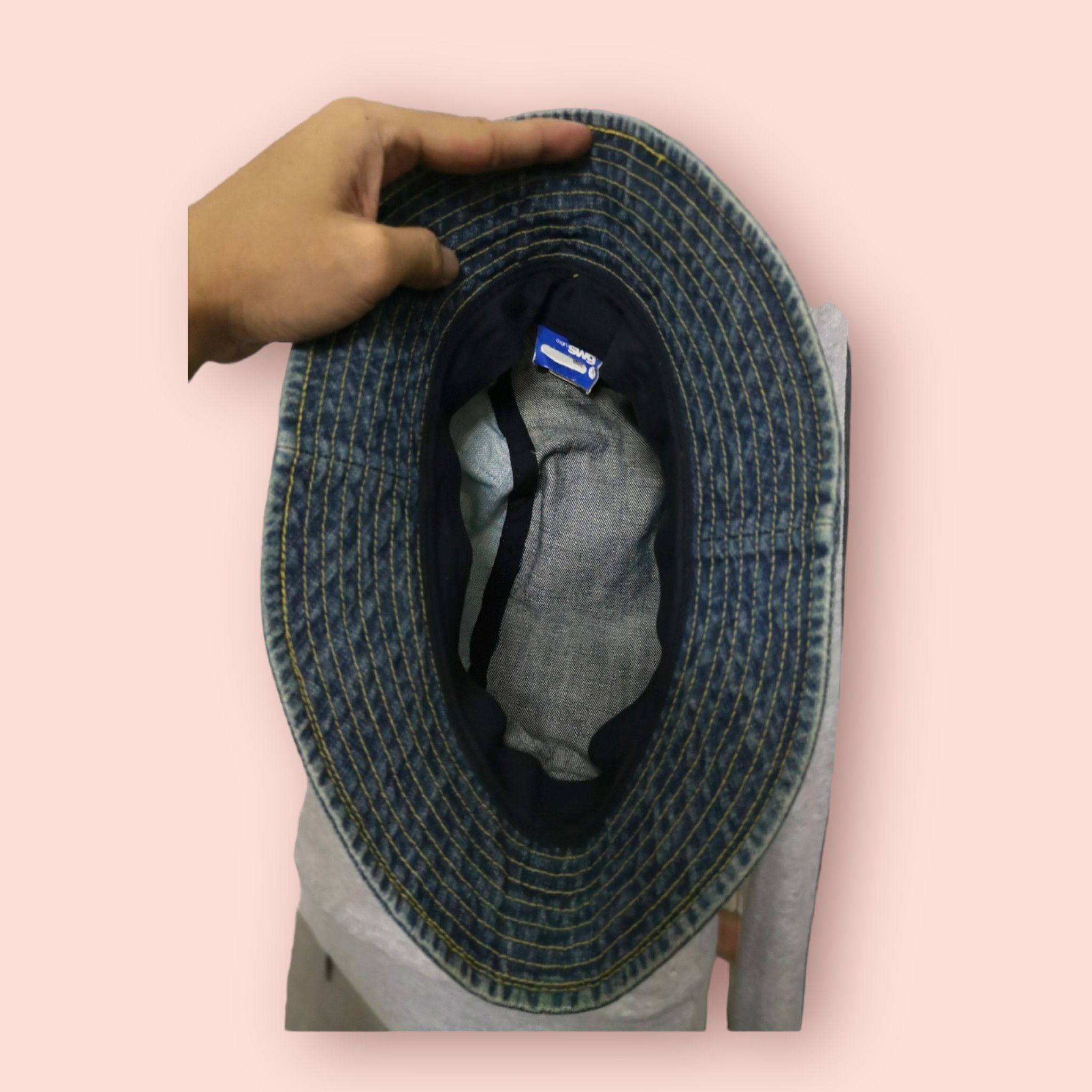 Japanese Brand × Swagger SWAGGER PATCHWORK DENIM HAT Size ONE SIZE - 7 Thumbnail