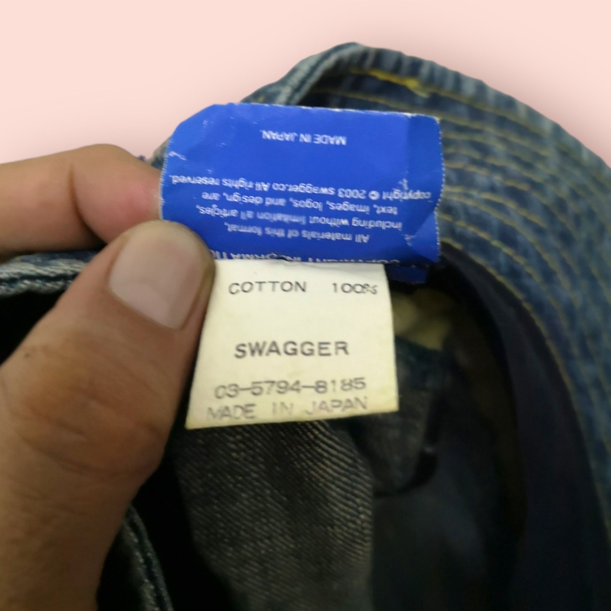 Japanese Brand × Swagger SWAGGER PATCHWORK DENIM HAT Size ONE SIZE - 5 Thumbnail