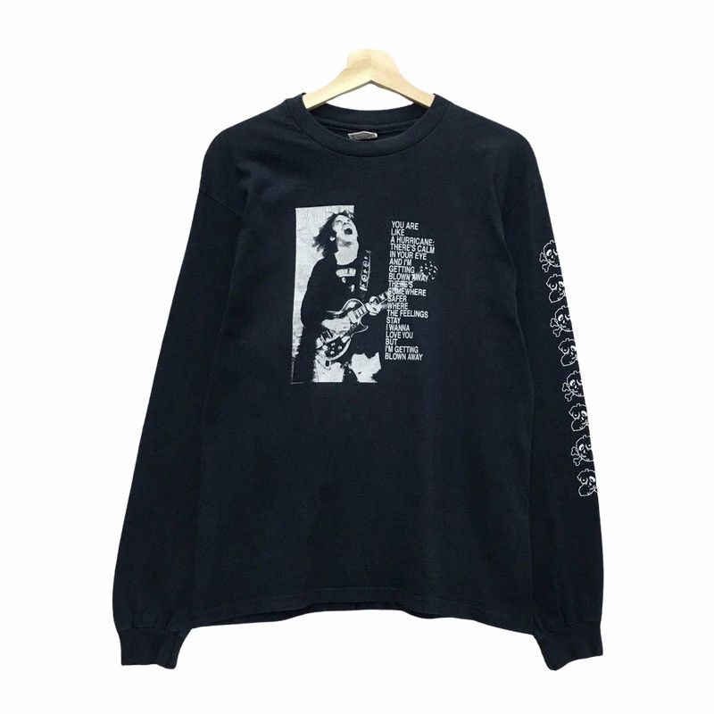 Band Tees Vintage 90s Neil Young You Are Like A Hurricane Long Sleeve Size US M / EU 48-50 / 2 - 2 Thumbnail