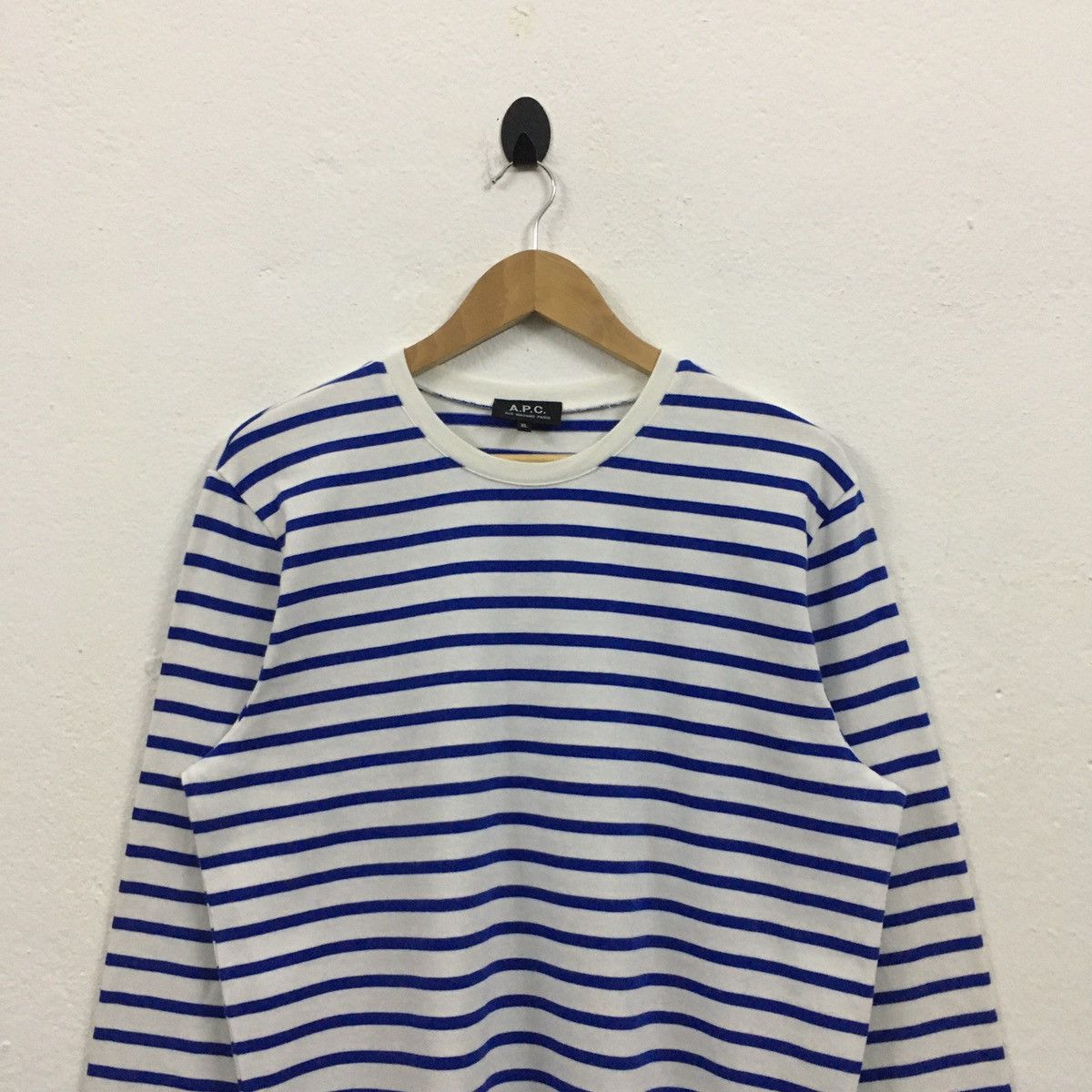 A.P.C. Rare A.P.C Rue Madame Paris Stripe Long Sleeve Tshirt Size US M / EU 48-50 / 2 - 4 Thumbnail