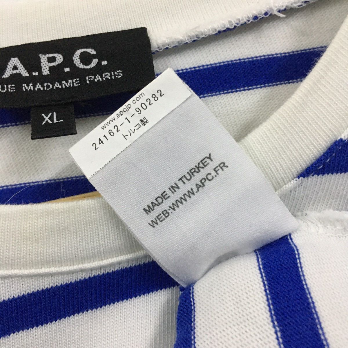 A.P.C. Rare A.P.C Rue Madame Paris Stripe Long Sleeve Tshirt Size US M / EU 48-50 / 2 - 3 Thumbnail