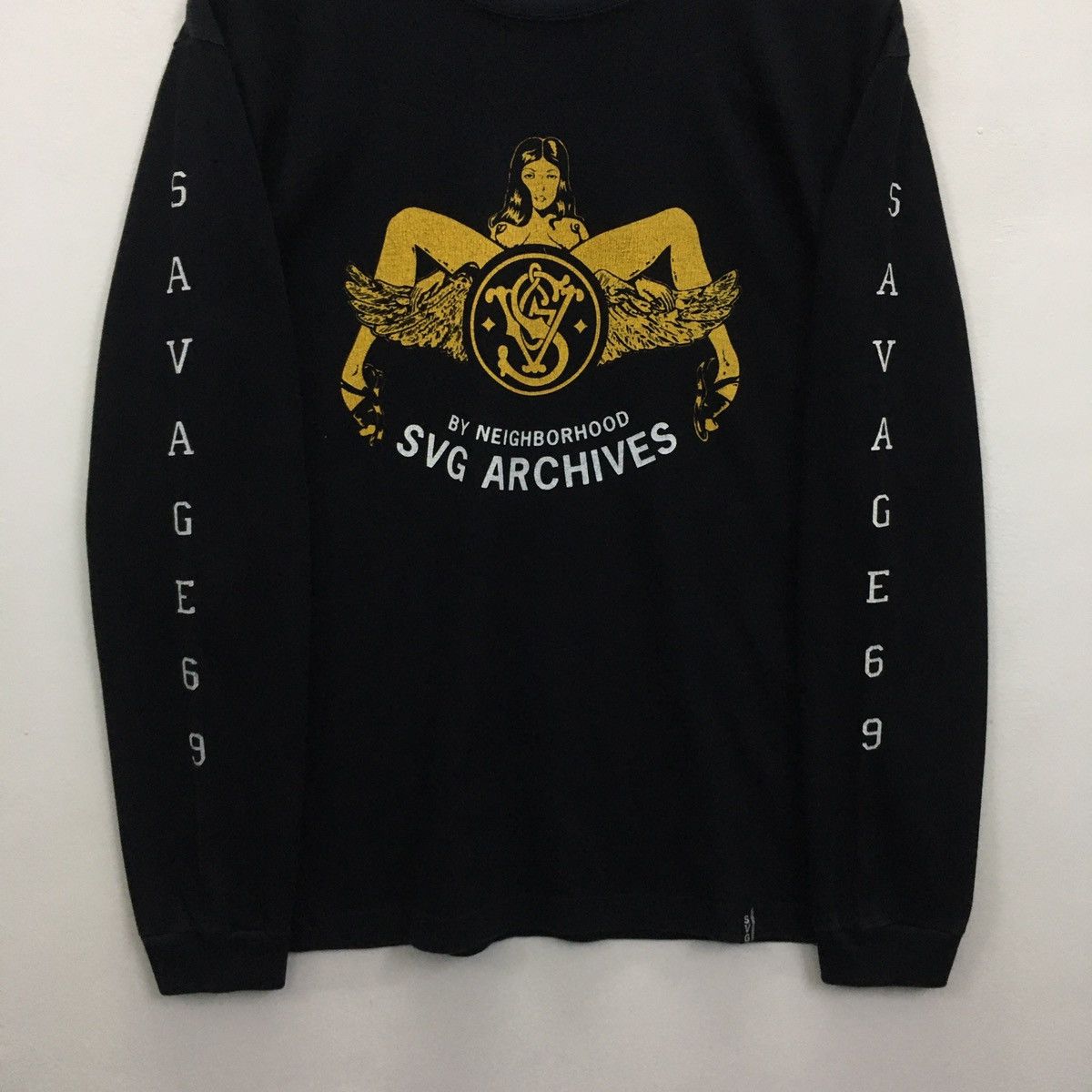 Japanese Brand Rare NEIGHBORHOOD SVG ARCHIVES Savage 69 Long Sleeve Tshirt Size US M / EU 48-50 / 2 - 7 Thumbnail