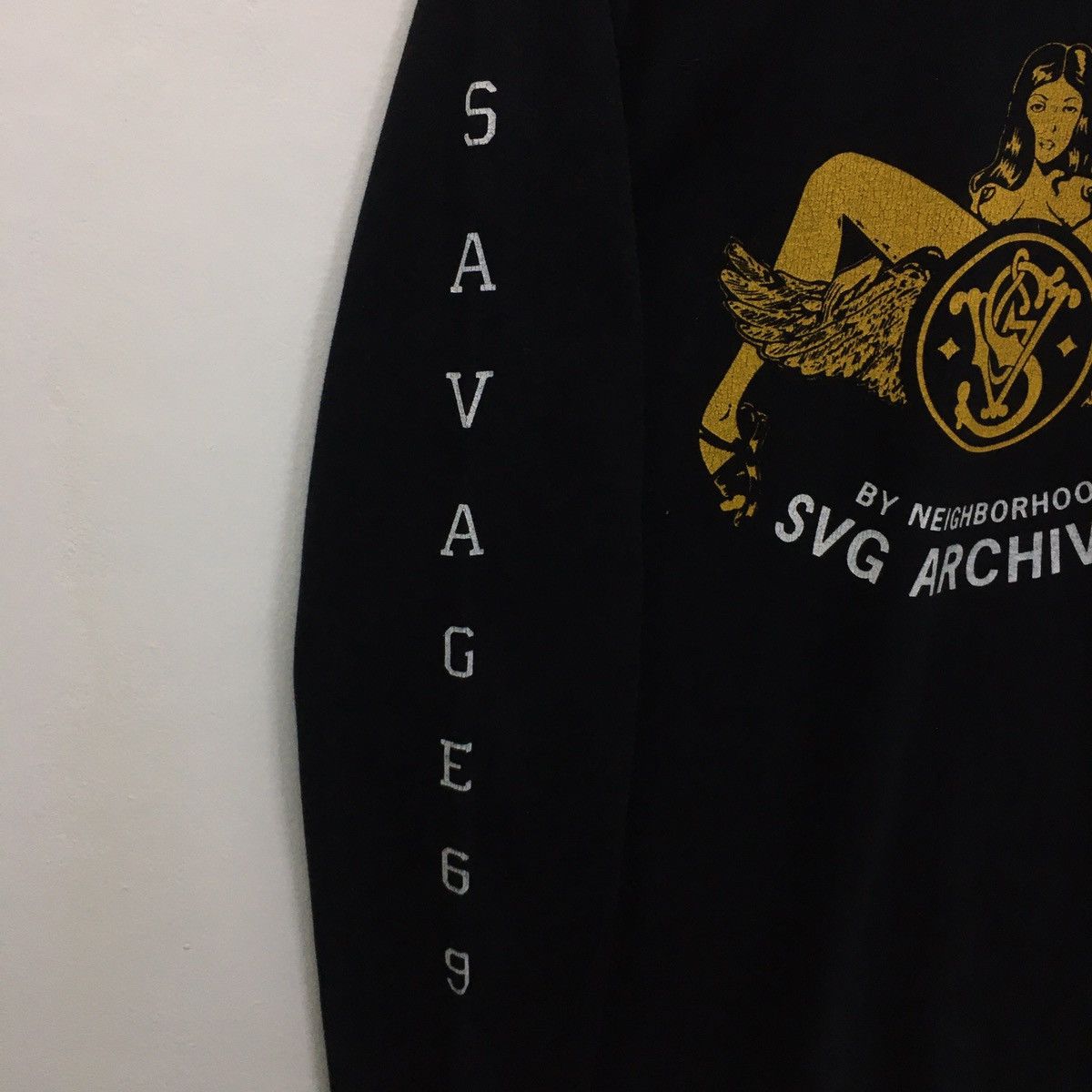 Japanese Brand Rare NEIGHBORHOOD SVG ARCHIVES Savage 69 Long Sleeve Tshirt Size US M / EU 48-50 / 2 - 11 Thumbnail