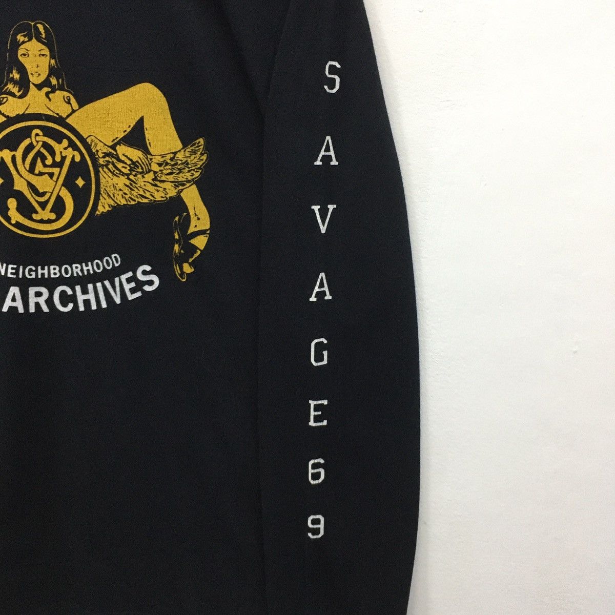 Japanese Brand Rare NEIGHBORHOOD SVG ARCHIVES Savage 69 Long Sleeve Tshirt Size US M / EU 48-50 / 2 - 12 Thumbnail