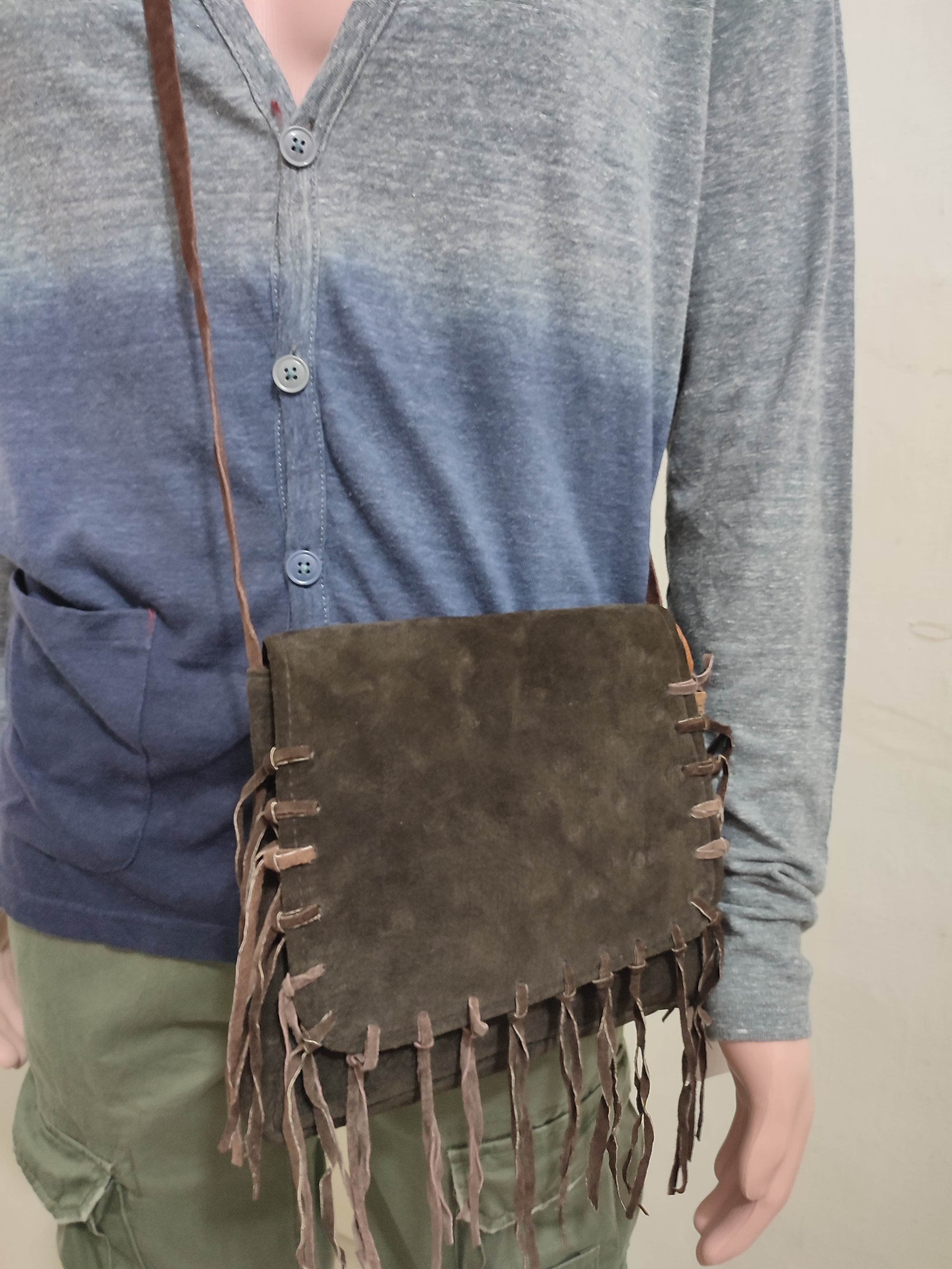 Leather Fringe Suede Crossbody / Sling bag Cowboy Size ONE SIZE - 1 Thumbnail