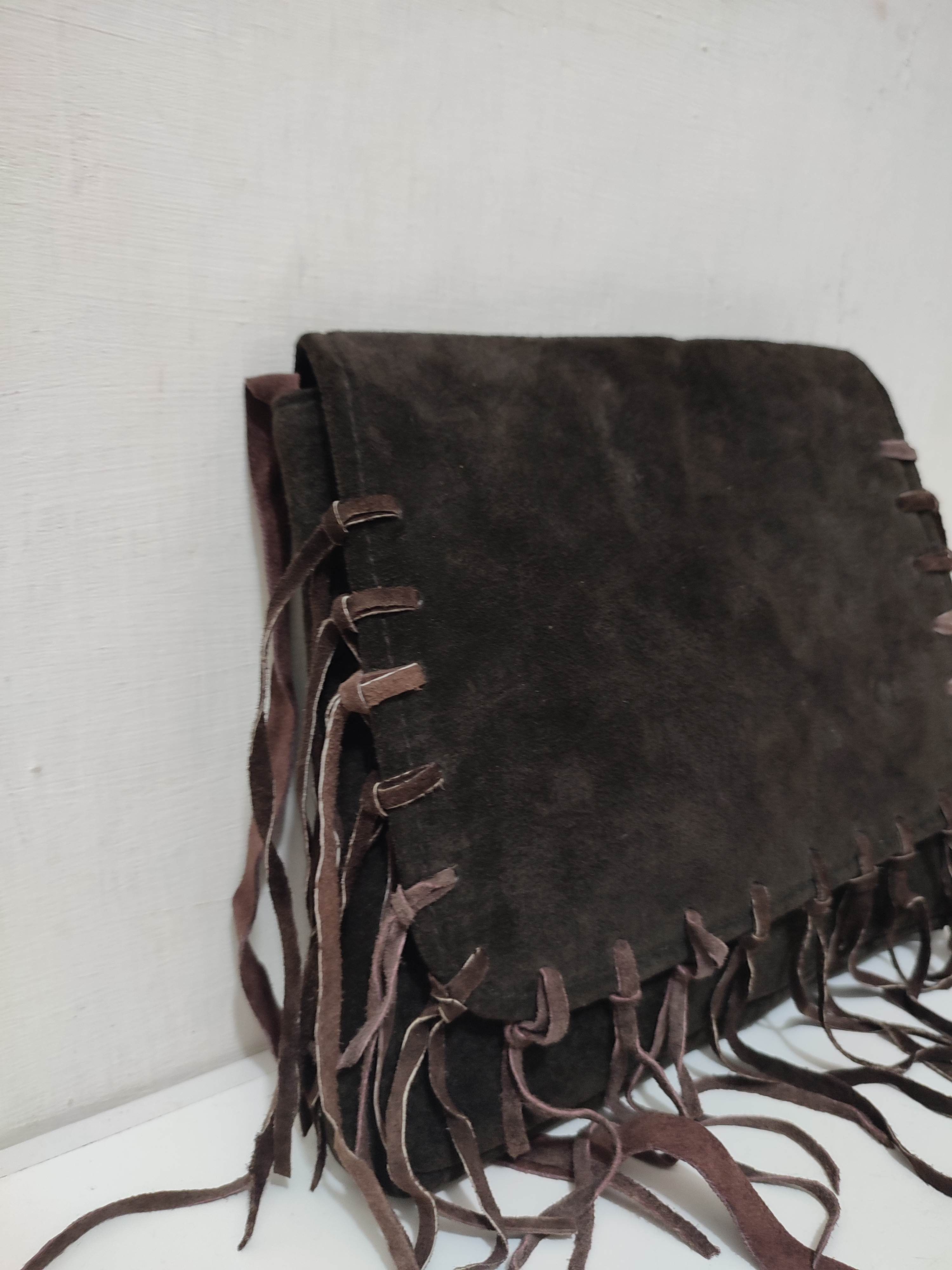 Leather Fringe Suede Crossbody / Sling bag Cowboy Size ONE SIZE - 8 Thumbnail
