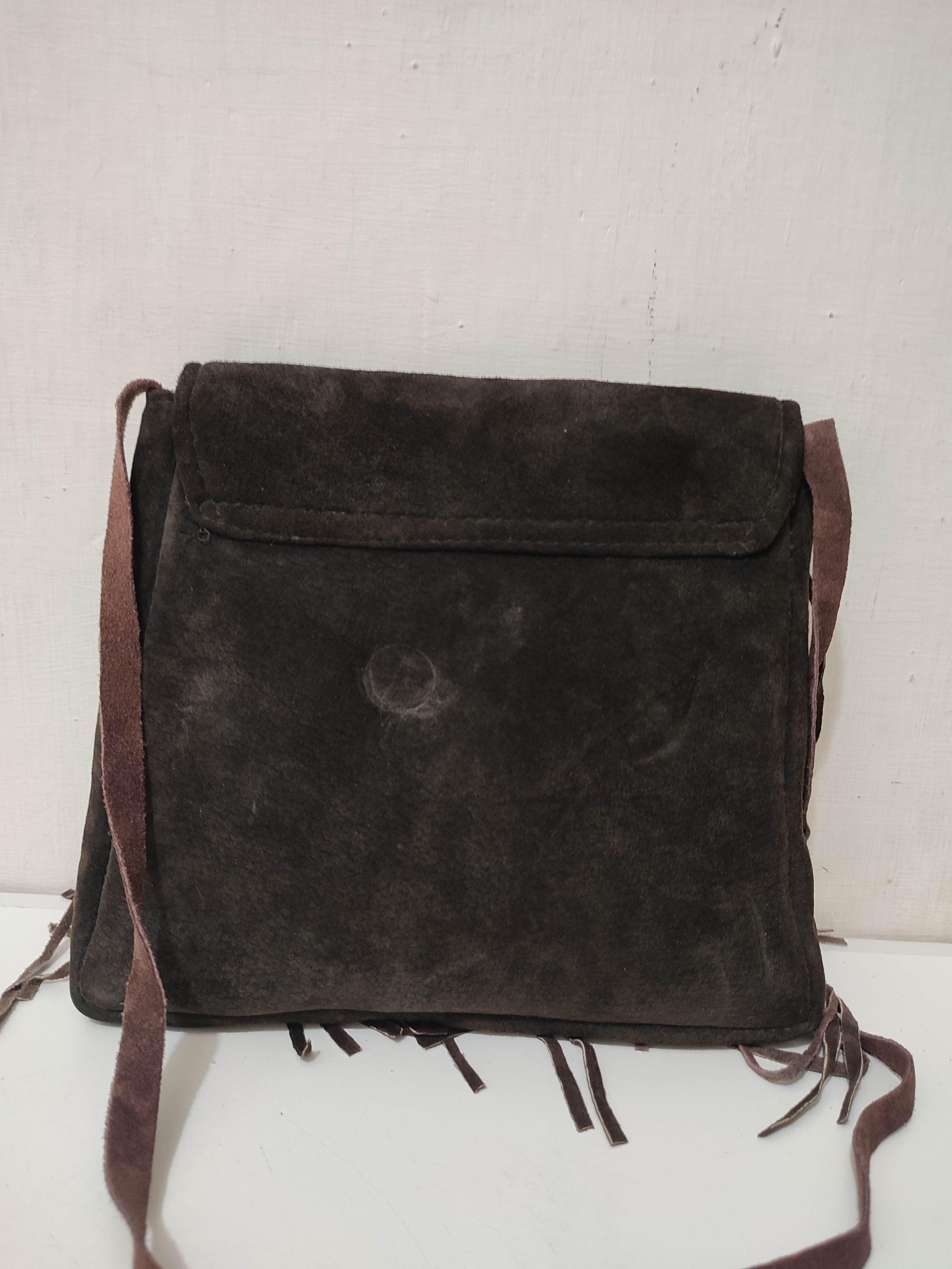 Leather Fringe Suede Crossbody / Sling bag Cowboy Size ONE SIZE - 9 Thumbnail