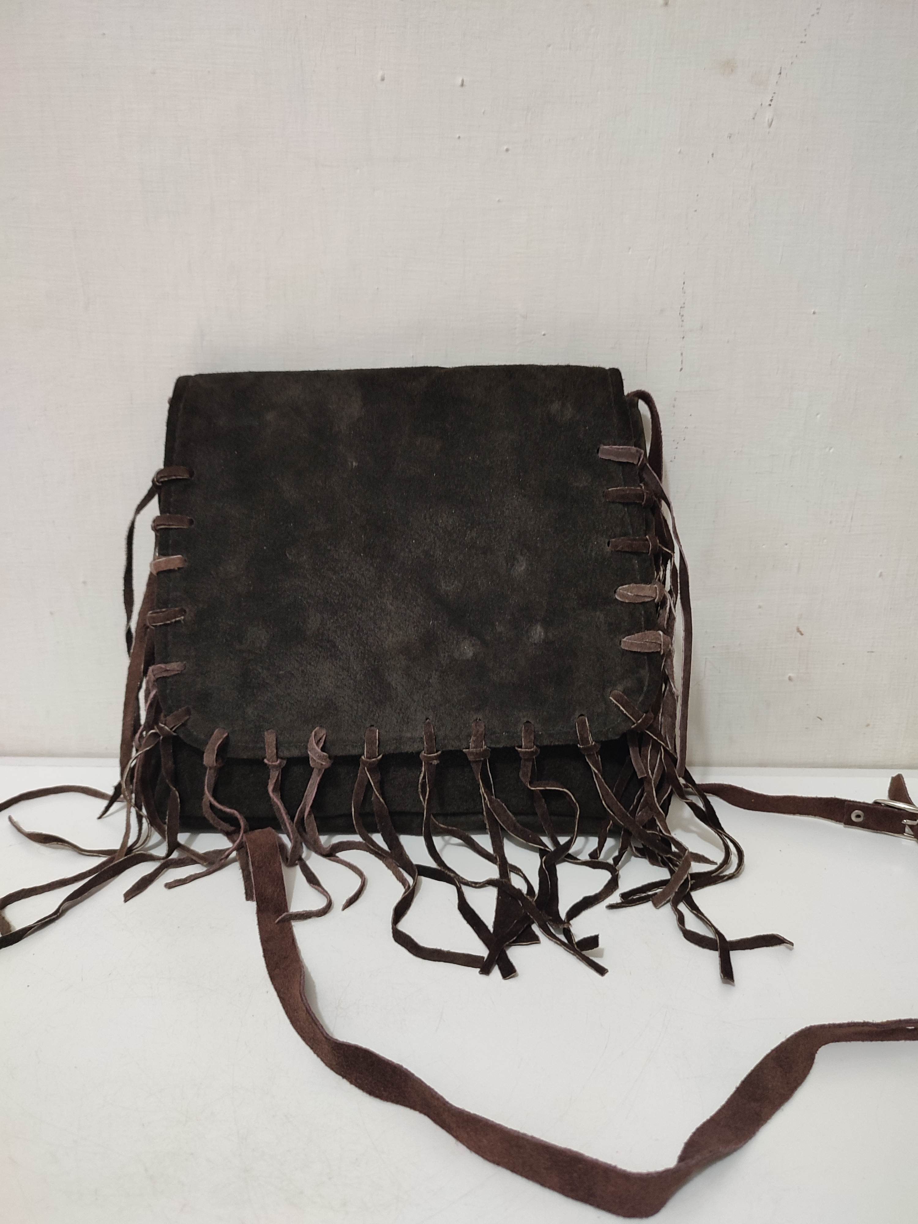 Leather Fringe Suede Crossbody / Sling bag Cowboy Size ONE SIZE - 5 Thumbnail