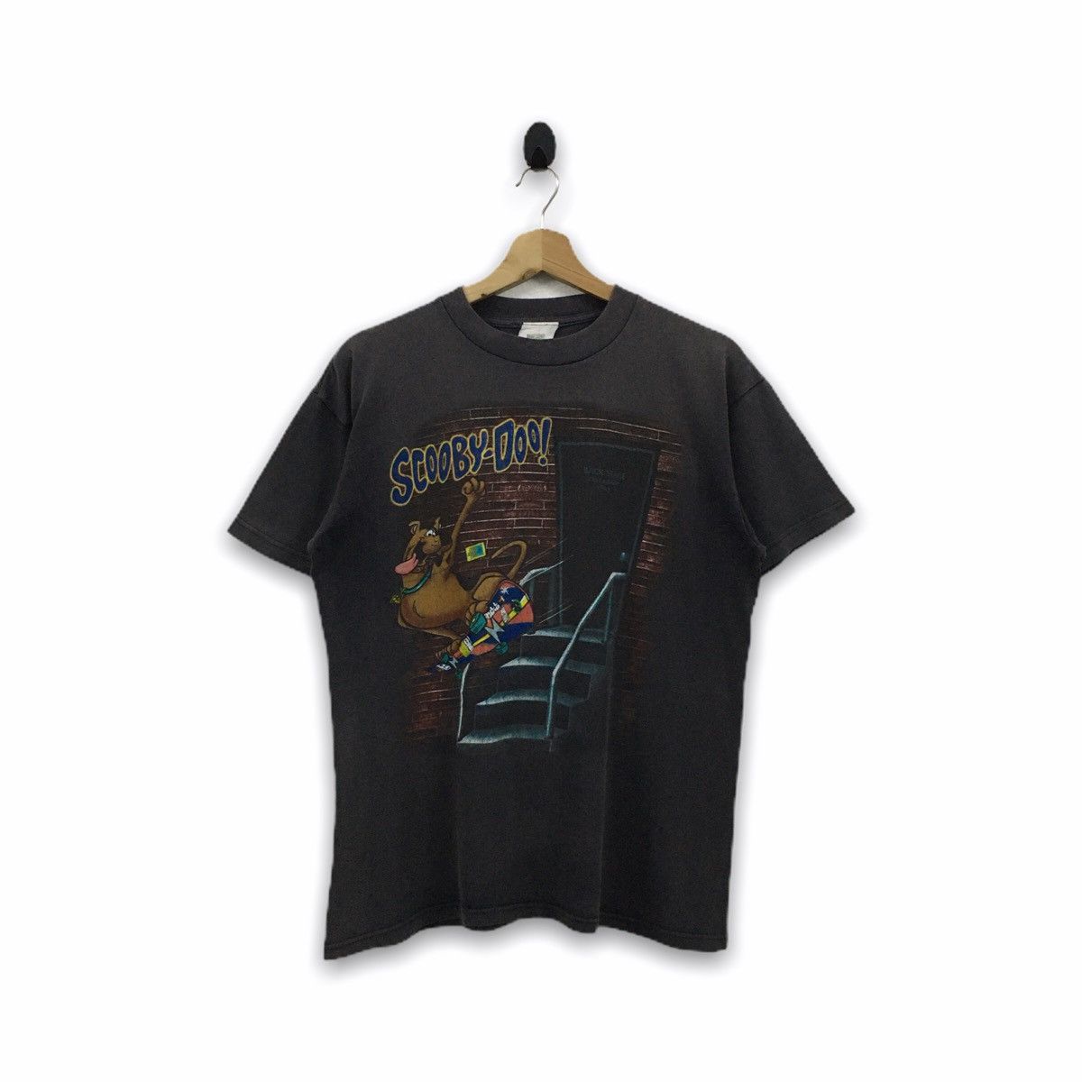 Cartoon Network Rare Vintage 1997 Scooby Doo Perfectly Sun Faded Tshirt Size US M / EU 48-50 / 2 - 1 Thumbnail