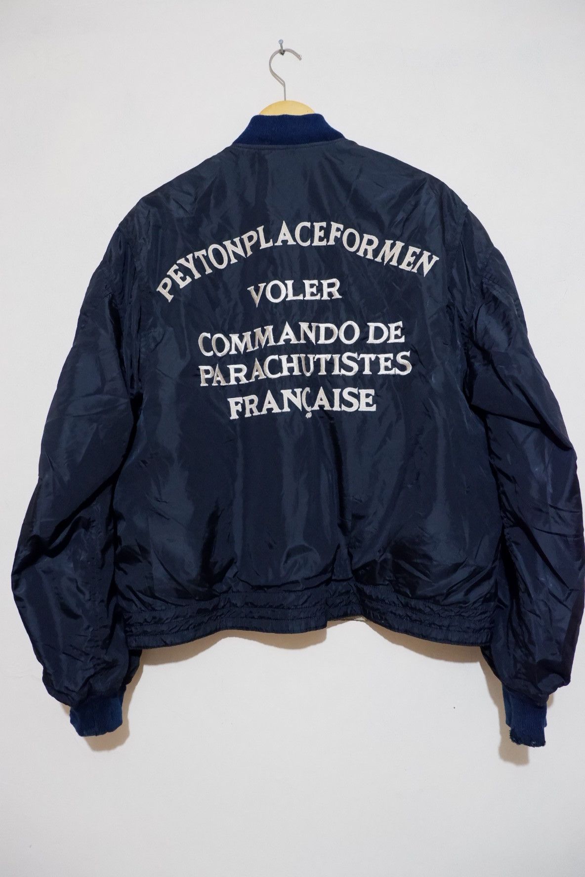 Japanese Brand Vintage peyton place for men riversible bomber jacket Size US L / EU 52-54 / 3 - 1 Thumbnail