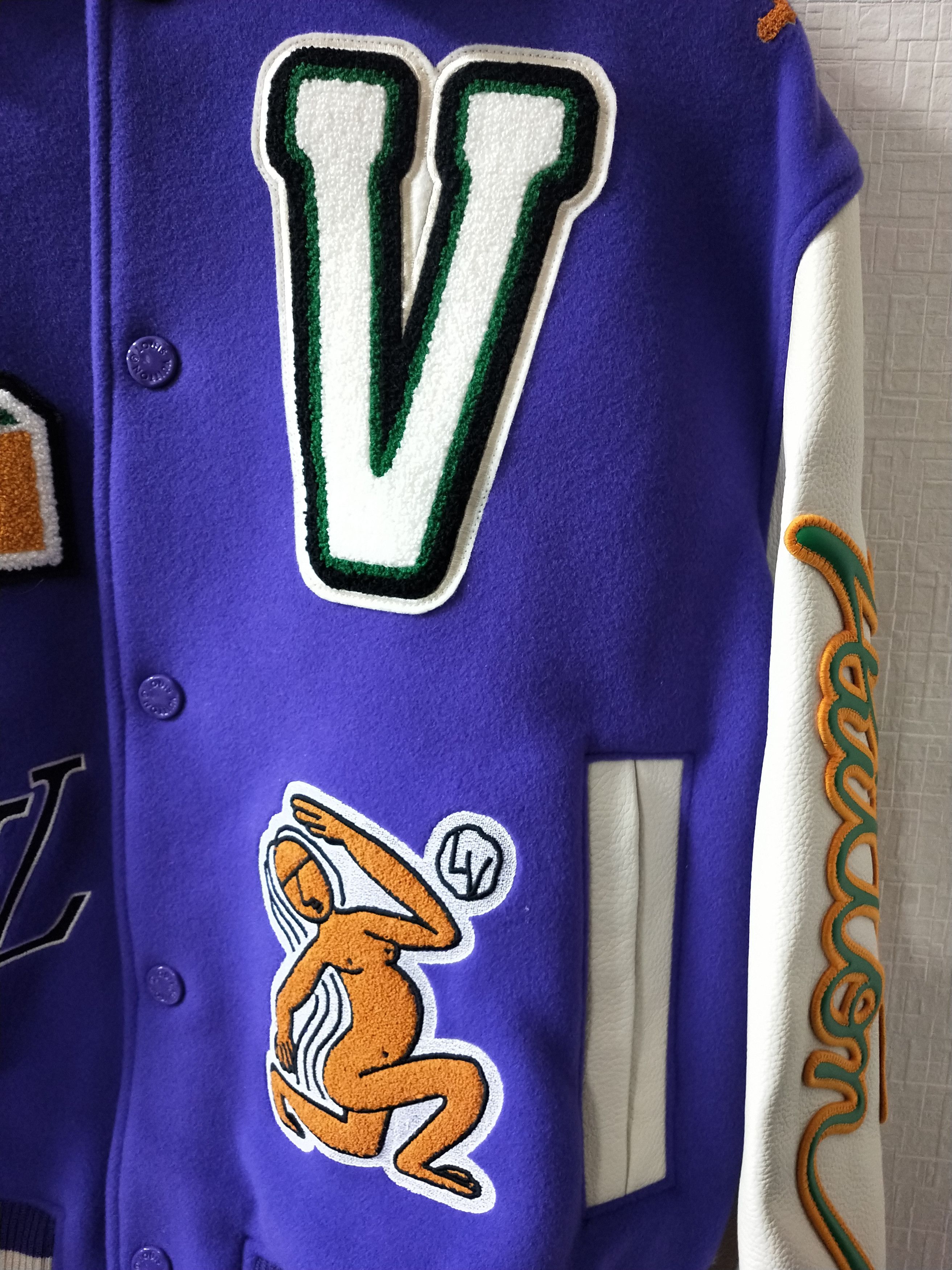 Louis Vuitton Leather Varsity Jacket Size US XL / EU 56 / 4 - 5 Thumbnail