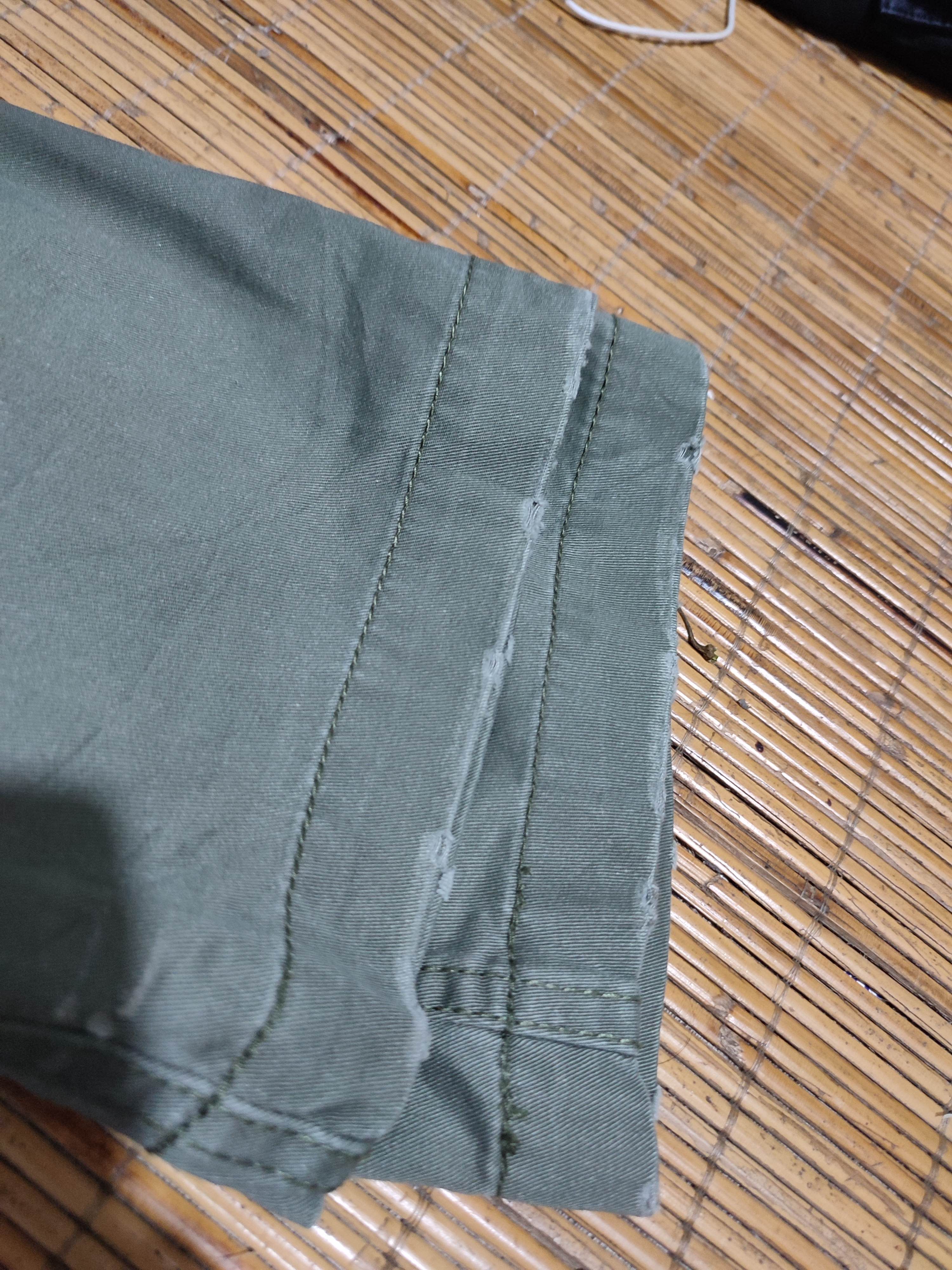Japanese Brand 🔥Real Crush Japan Olive Multipocket Cargo Tactical Pants Size US 31 - 17 Thumbnail
