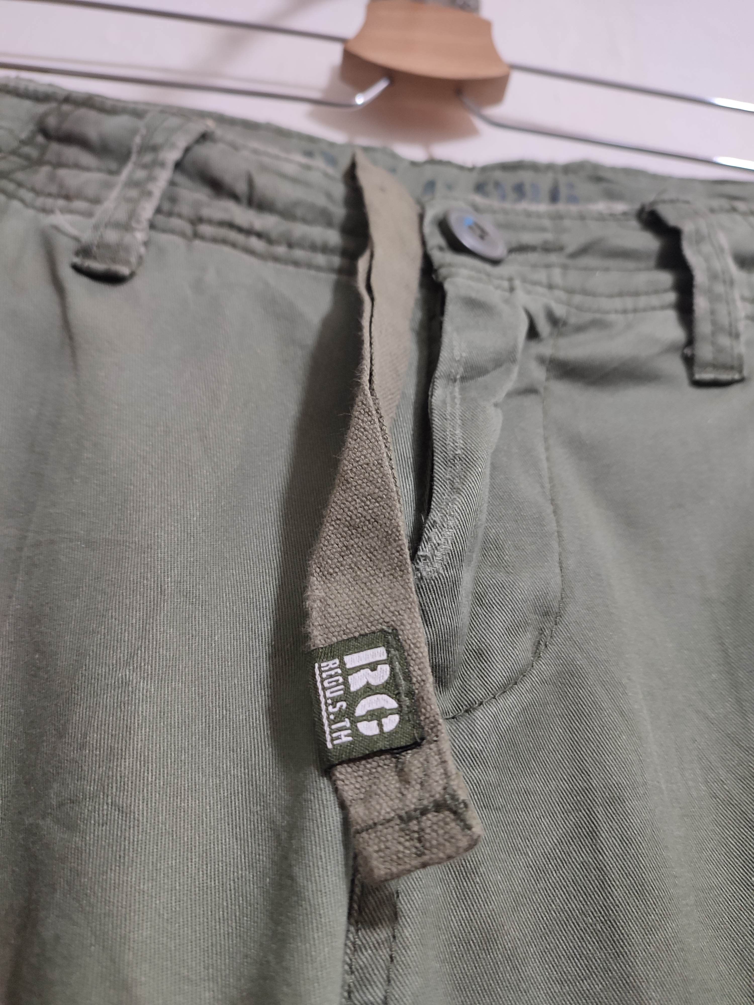 Japanese Brand 🔥Real Crush Japan Olive Multipocket Cargo Tactical Pants Size US 31 - 7 Thumbnail