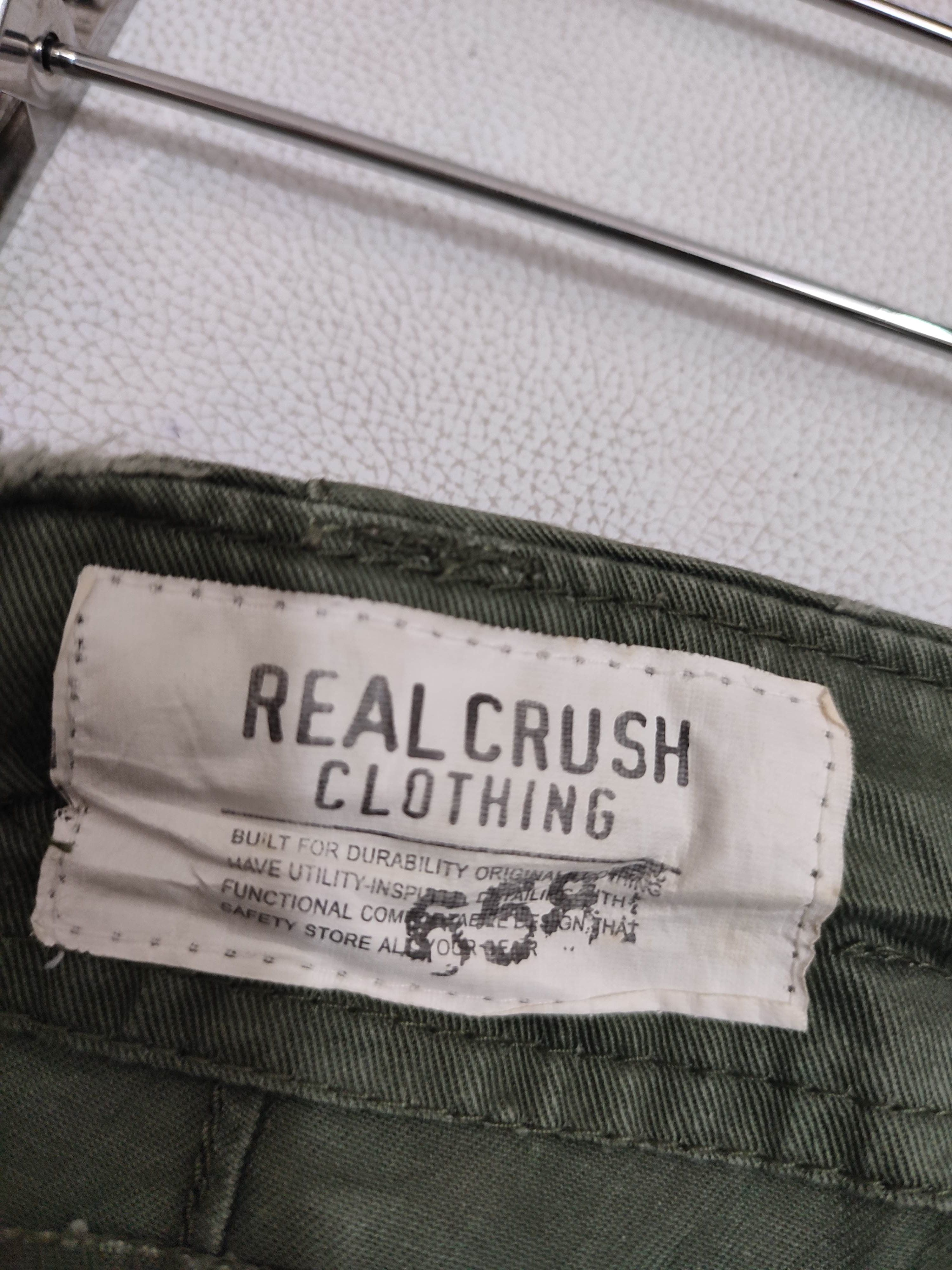 Japanese Brand 🔥Real Crush Japan Olive Multipocket Cargo Tactical Pants Size US 31 - 13 Thumbnail
