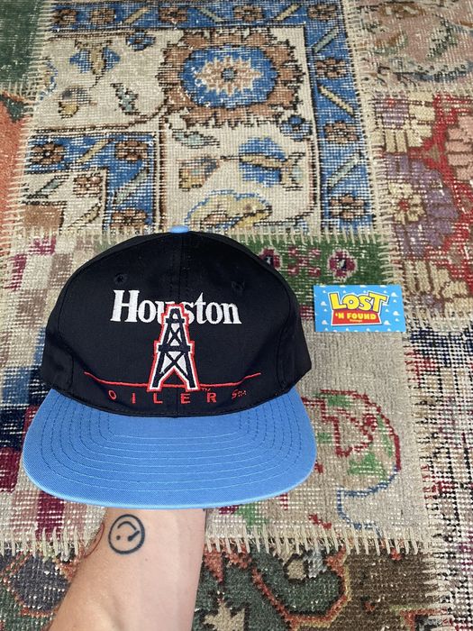 Vintage 90's Houston Oilers NFL Black Tee Football T Shirt 