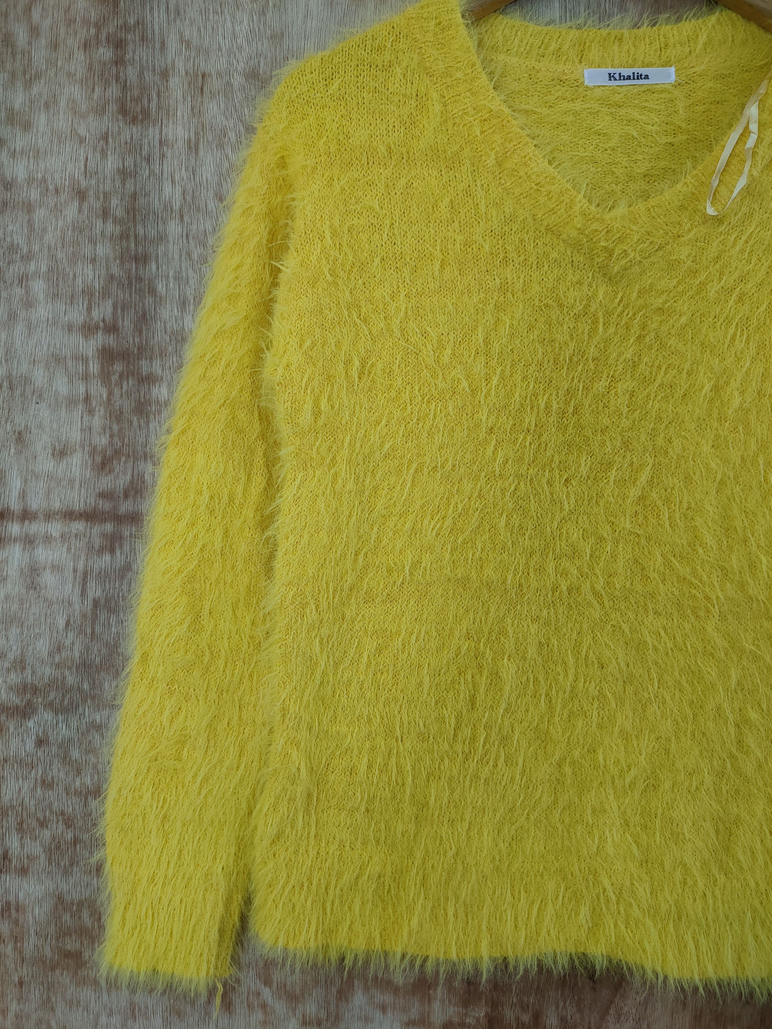 Japanese Brand D Khalita soft fur mohair shaggy knitwear japan #46-513 Size M / US 6-8 / IT 42-44 - 2 Thumbnail
