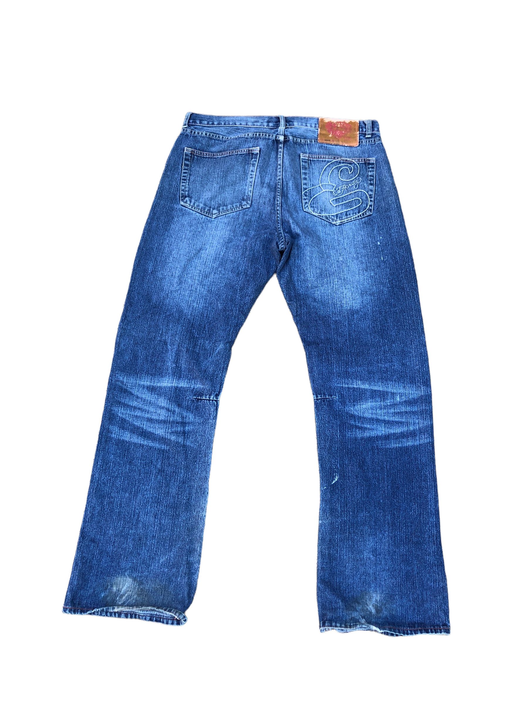 Christian Audigier × Ed Hardy RARE Ed Hardy Embroidered Jeans Size 36 'Claw Panther' Size US 36 / EU 52 - 4 Thumbnail