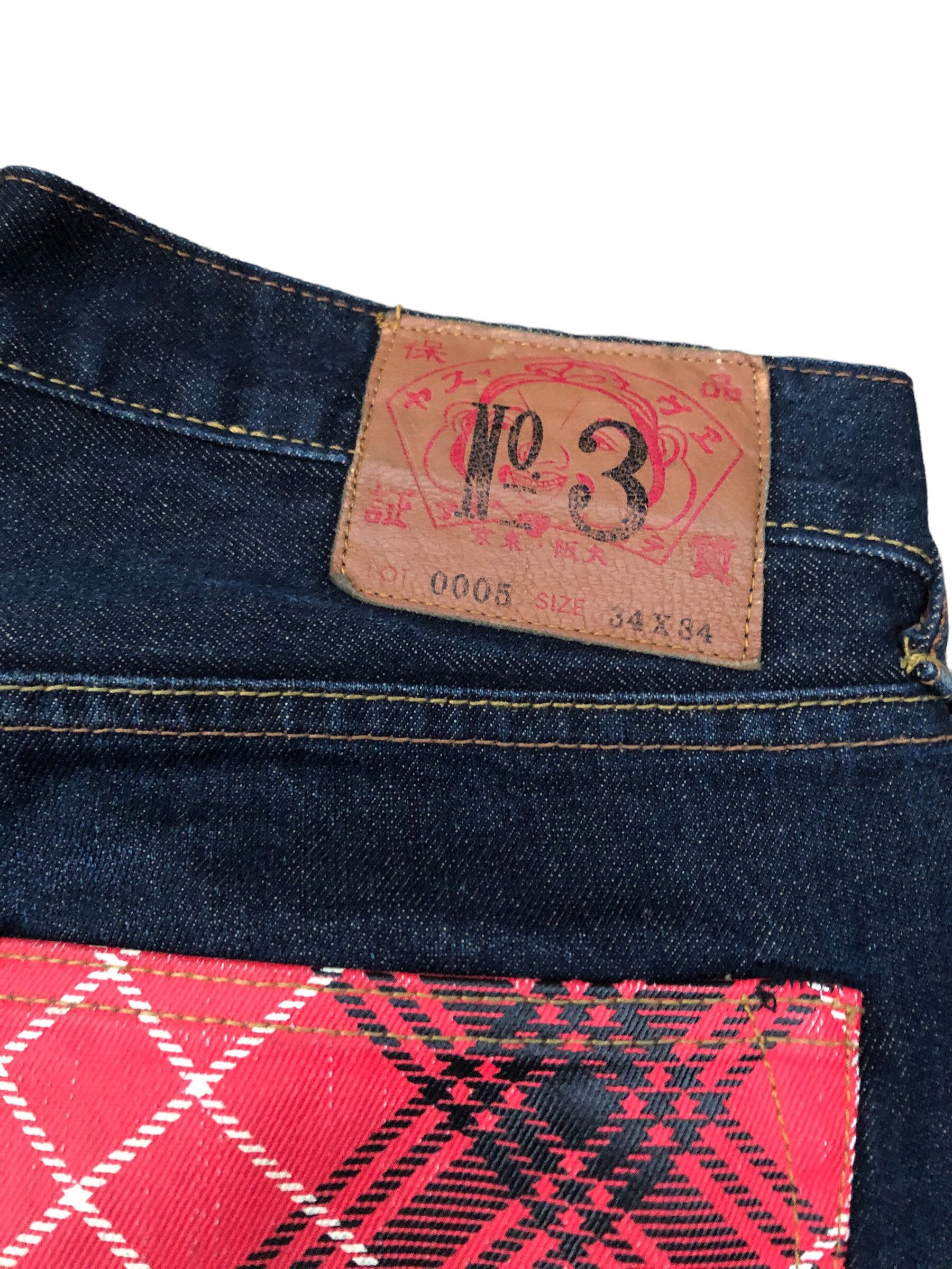 Japanese Brand × Vintage RARE Evisu Embroidered Jeans Size 34 Blue BIG LOGO Size US 34 / EU 50 - 10 Thumbnail