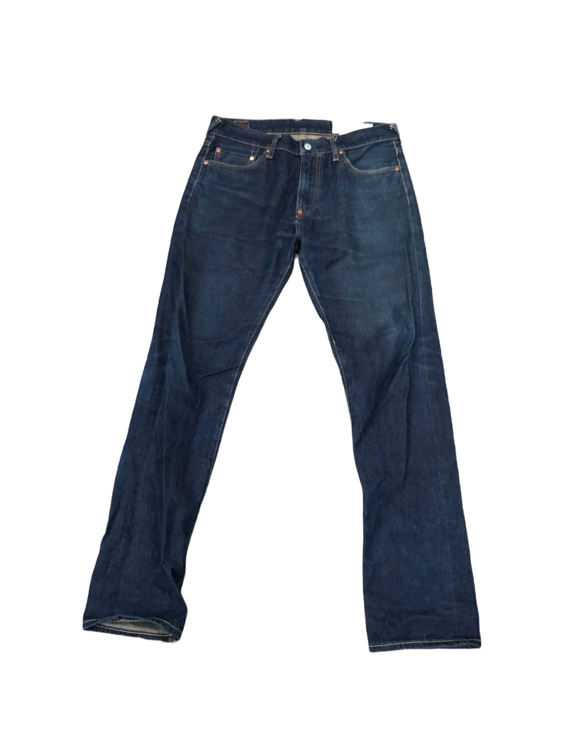 Japanese Brand × Vintage RARE Evisu Embroidered Jeans Size 34 Blue BIG LOGO Size US 34 / EU 50 - 4 Thumbnail