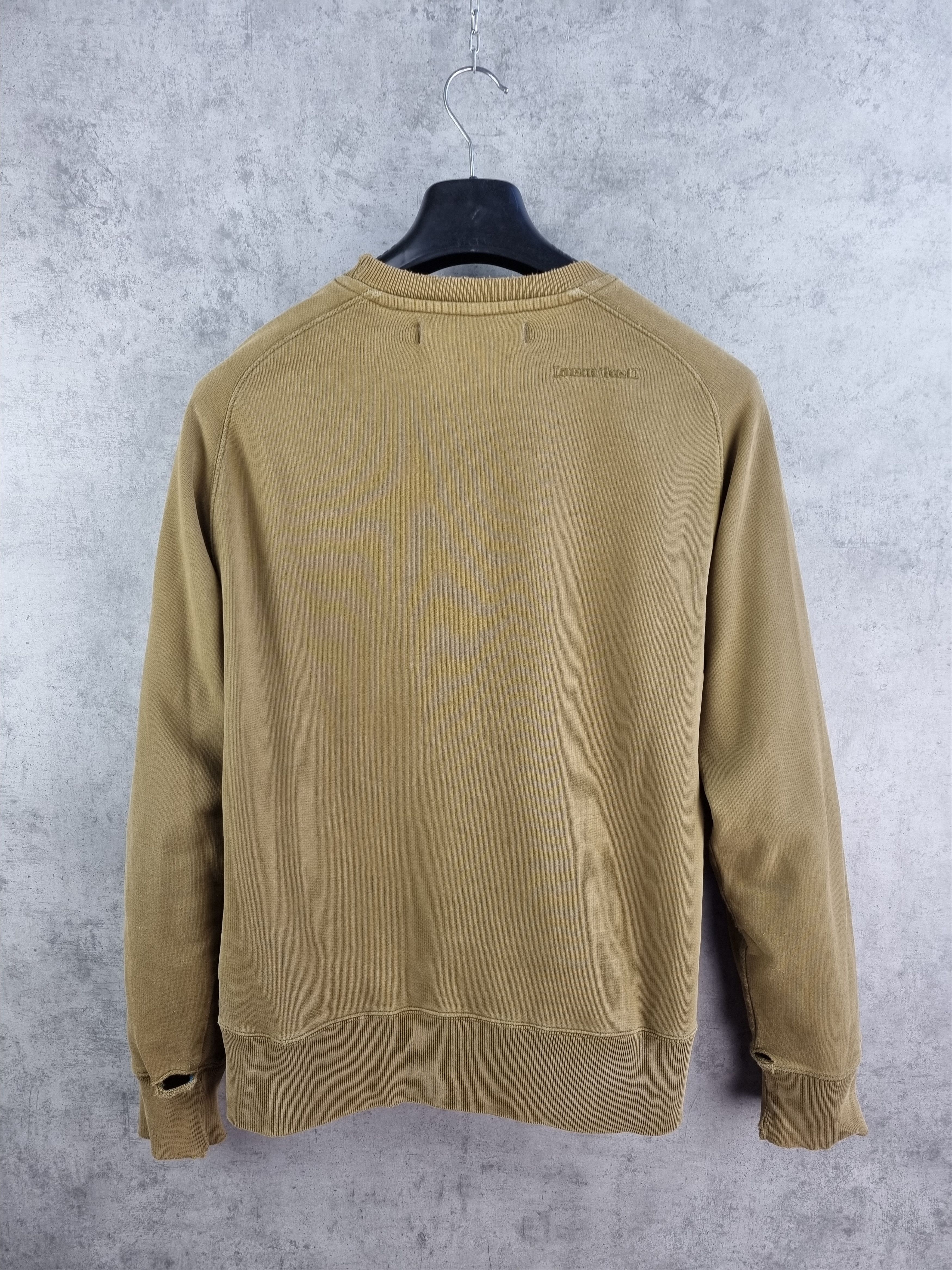 Aem'kei × JNCO × Vintage Aemkei Torn Aesthetically Ripped Military Sweatshirt Size US L / EU 52-54 / 3 - 2 Thumbnail