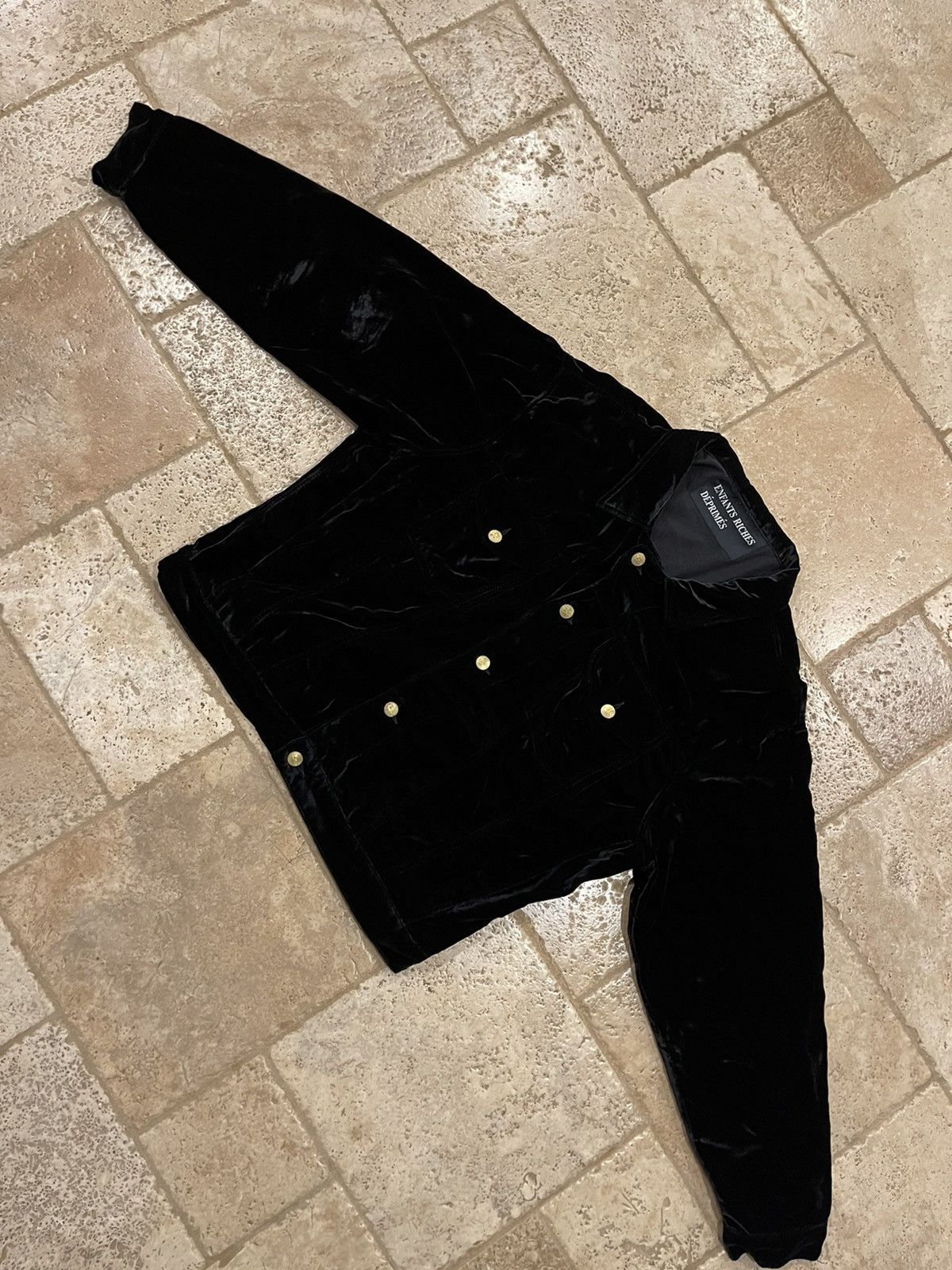 Enfants Riches Deprimes Enfants Riches Deprimes Black Velvet Trucker Jacket Size US XL / EU 56 / 4 - 7 Thumbnail