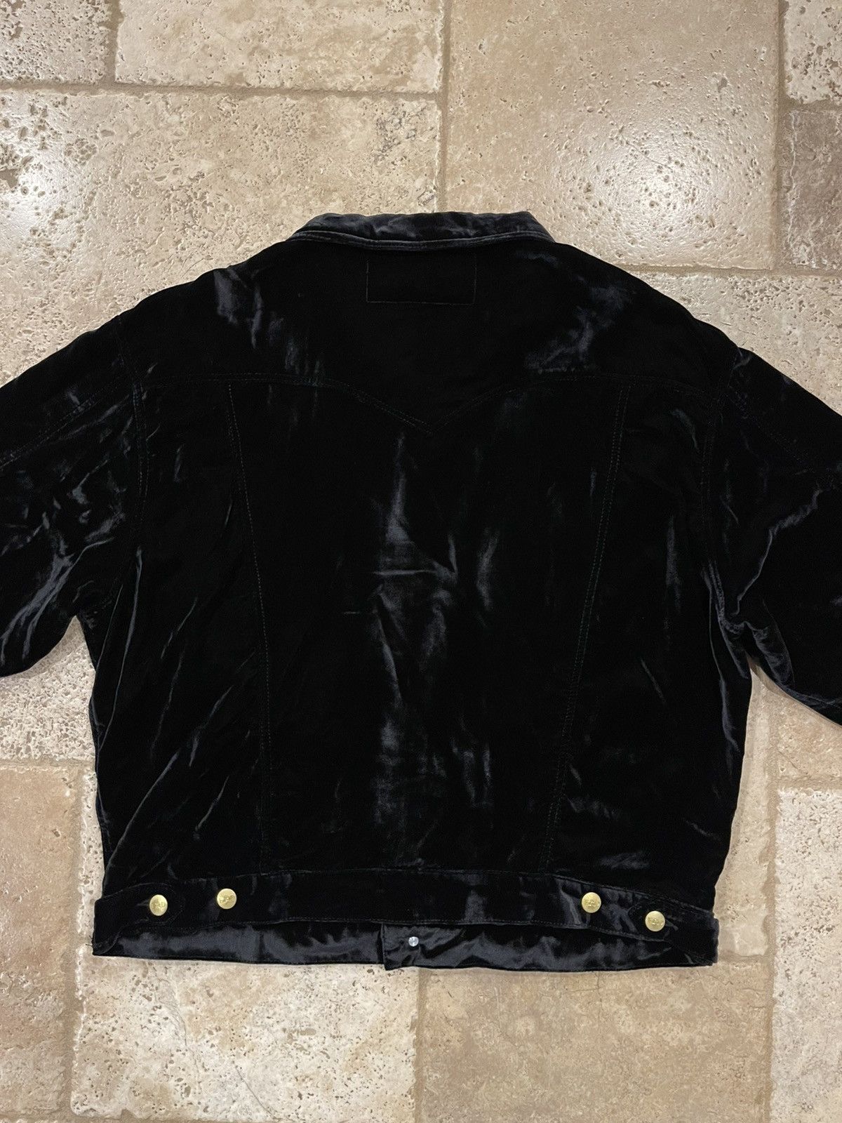 Enfants Riches Deprimes Enfants Riches Deprimes Black Velvet Trucker Jacket Size US XL / EU 56 / 4 - 6 Thumbnail