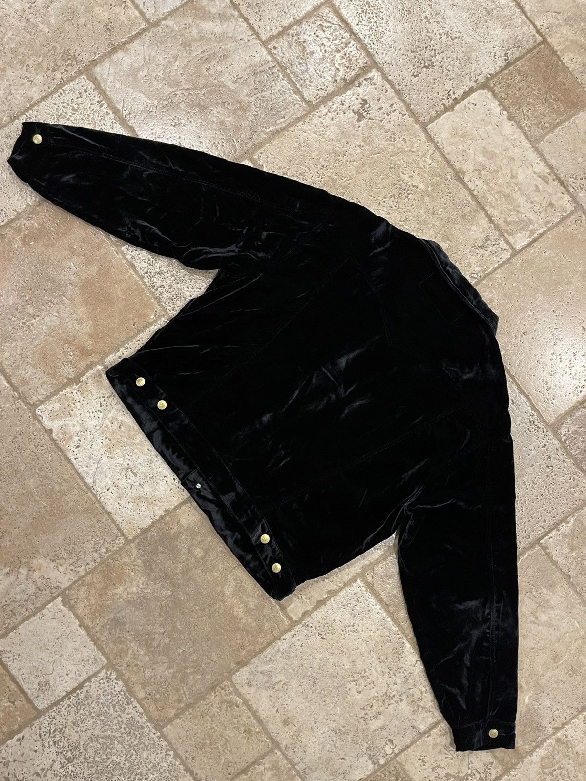 Enfants Riches Deprimes Enfants Riches Deprimes Black Velvet Trucker Jacket Size US XL / EU 56 / 4 - 8 Thumbnail