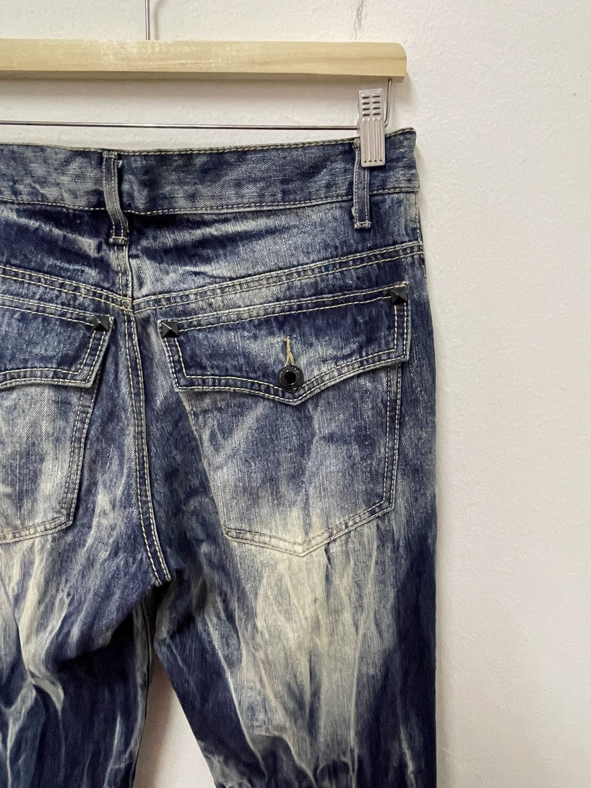 Japanese Brand × Vintage Japanese Design Acid Wash Art Distressed Jeans Size US 32 / EU 48 - 12 Thumbnail