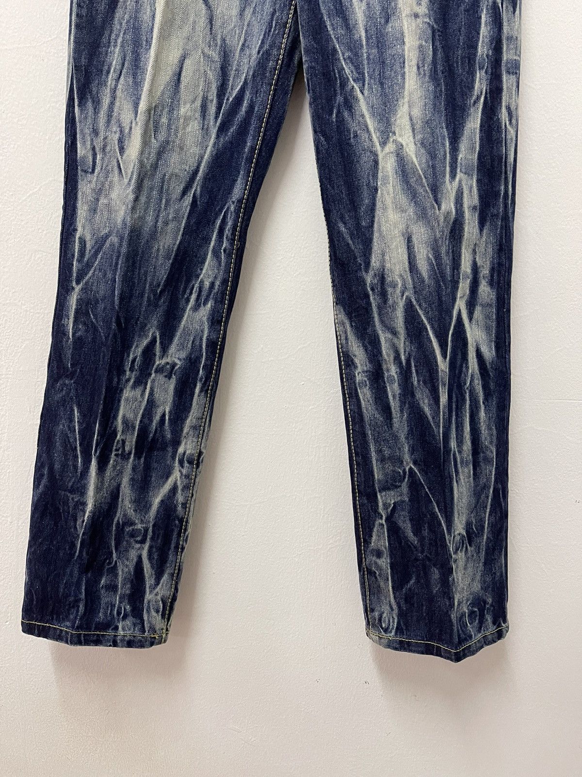 Japanese Brand × Vintage Japanese Design Acid Wash Art Distressed Jeans Size US 32 / EU 48 - 3 Thumbnail