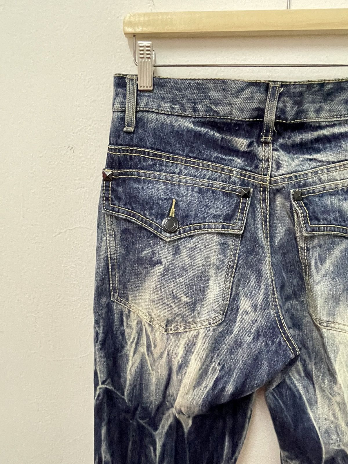 Japanese Brand × Vintage Japanese Design Acid Wash Art Distressed Jeans Size US 32 / EU 48 - 13 Thumbnail