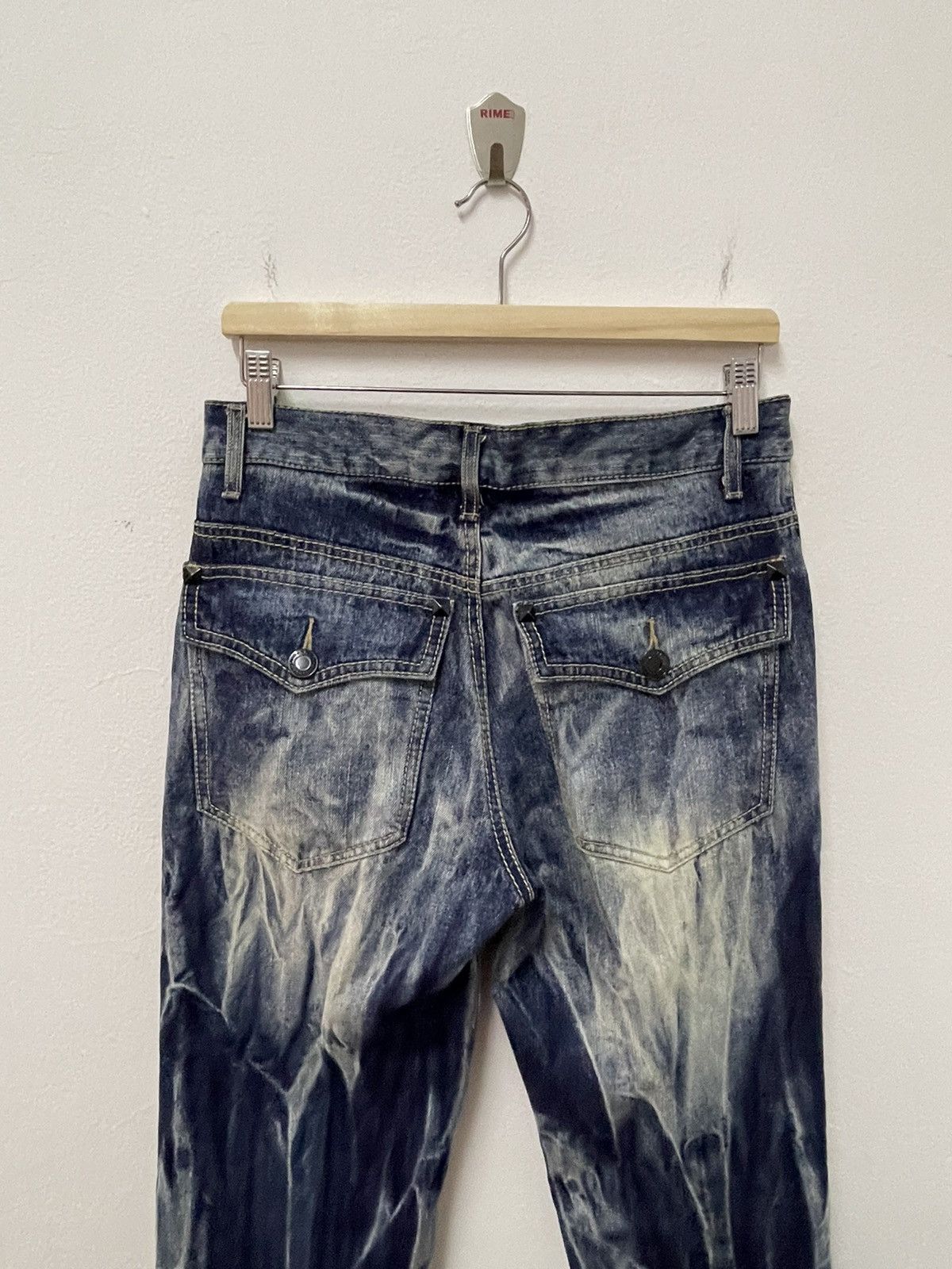 Japanese Brand × Vintage Japanese Design Acid Wash Art Distressed Jeans Size US 32 / EU 48 - 10 Thumbnail