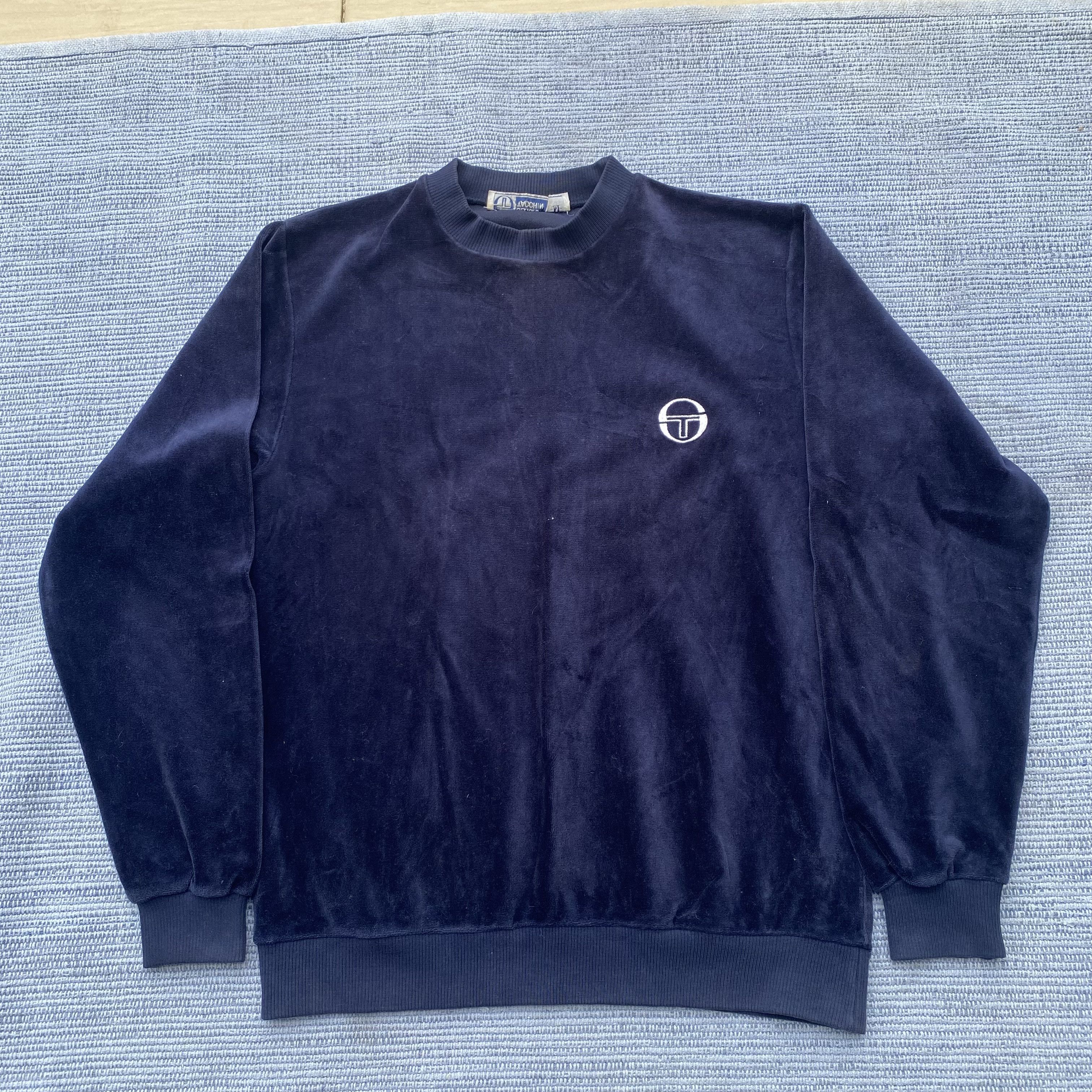 image of Sergio Tacchini x Vintage 80's Pull Over in Navy, Men's (Size Medium)