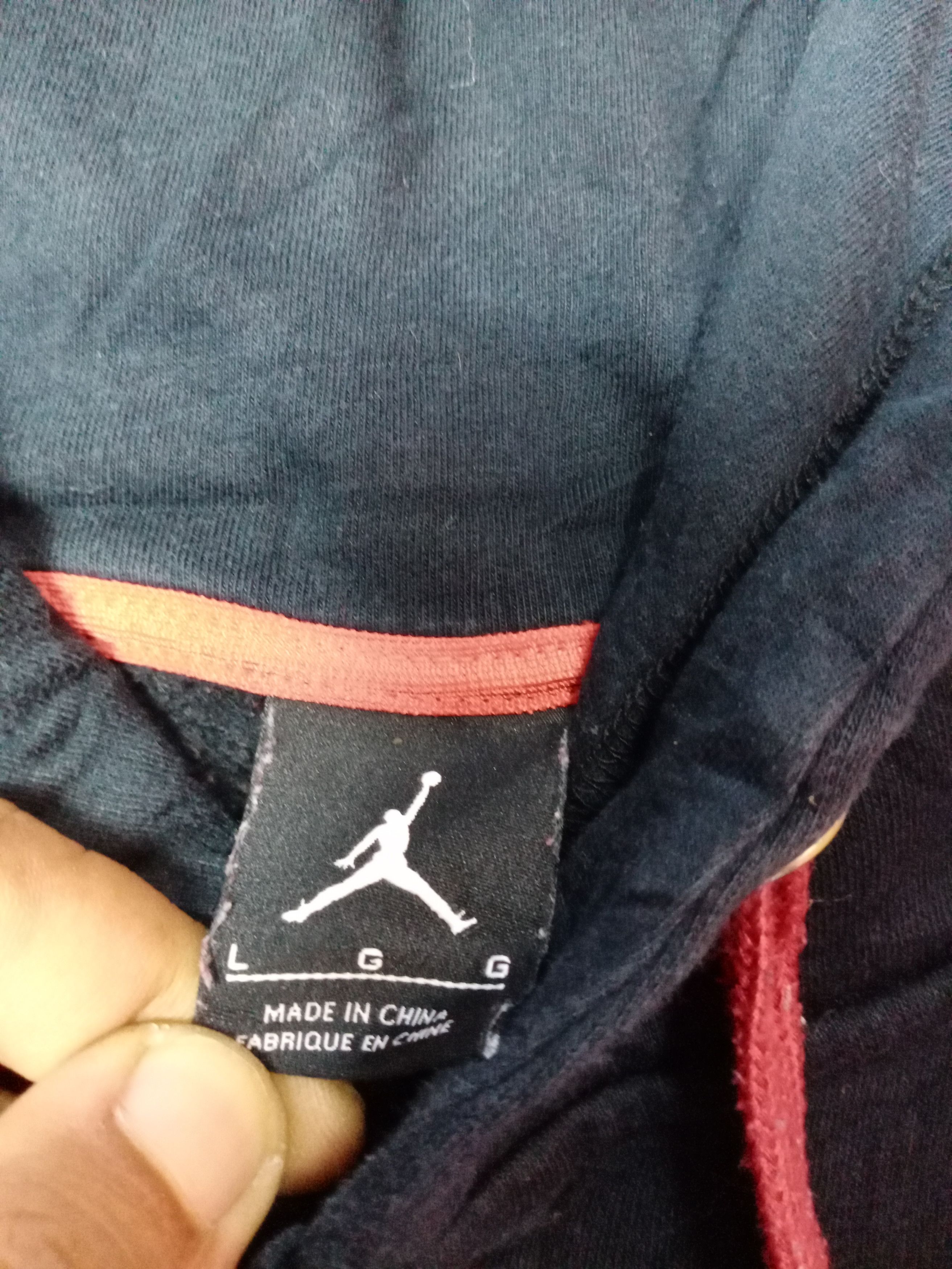 Jordan Brand × Vintage Rare! Air Jordan basketball Varsity Sweat Jacket Size US XL / EU 56 / 4 - 4 Thumbnail