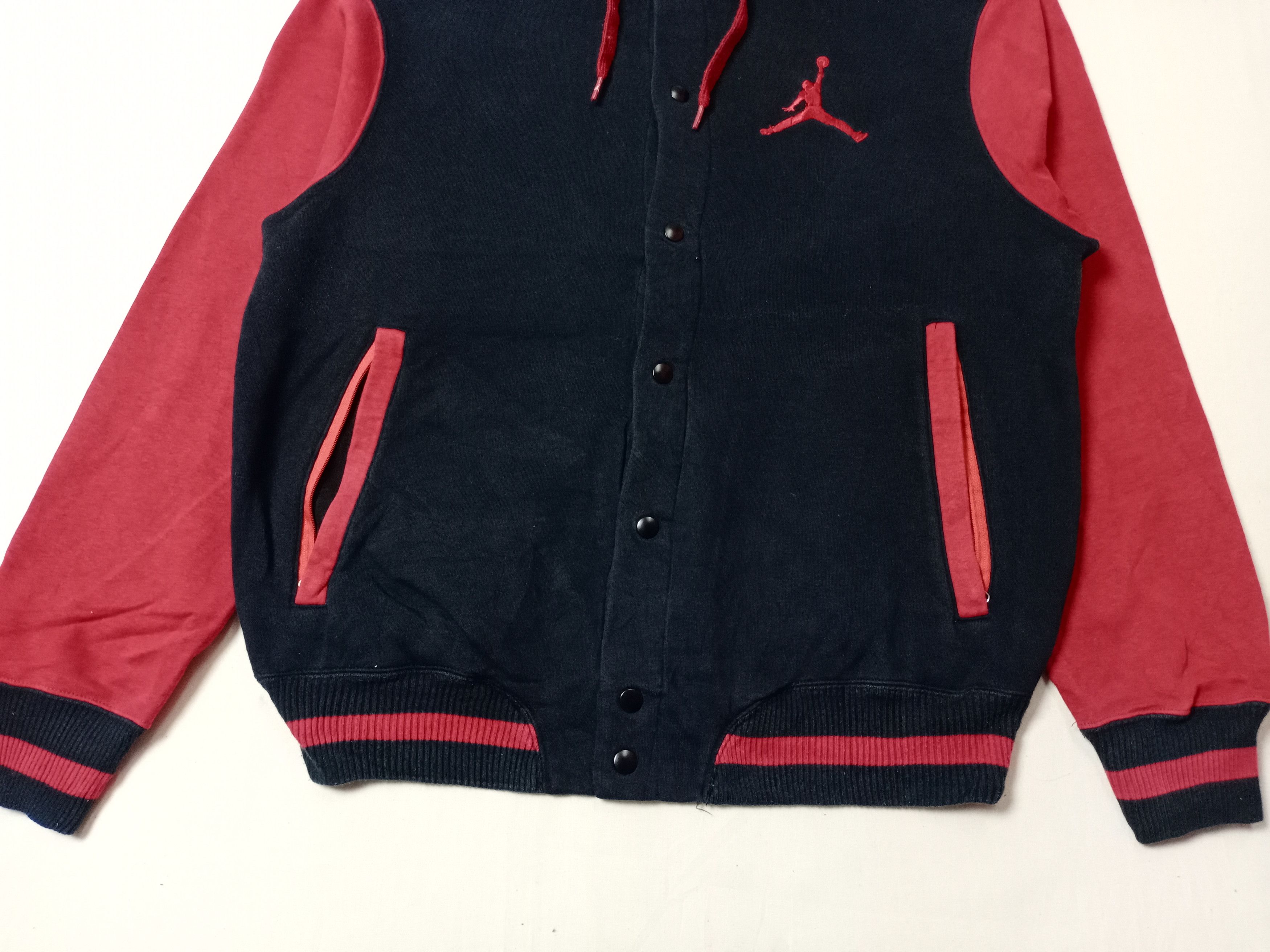 Jordan Brand × Vintage Rare! Air Jordan basketball Varsity Sweat Jacket Size US XL / EU 56 / 4 - 5 Thumbnail