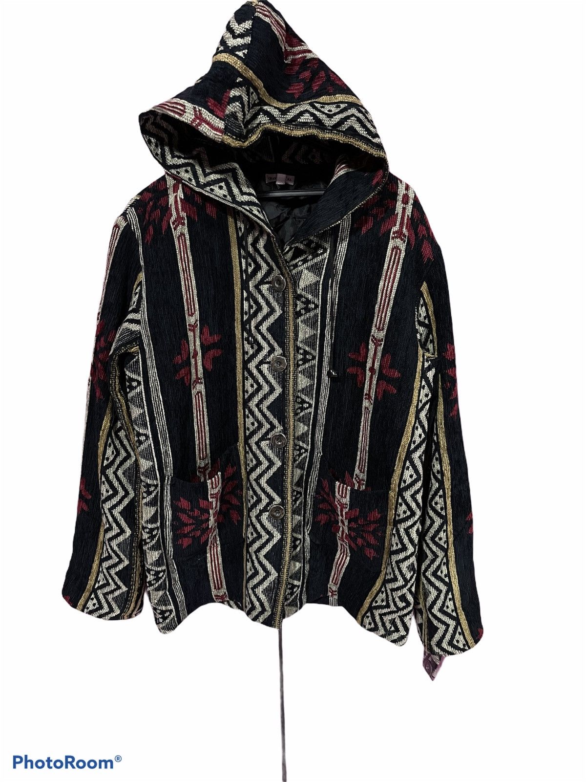 Japanese Brand ORANGE NICORA MULTICOLOUR JACKET HOODED NAVAJO Size US M / EU 48-50 / 2 - 1 Thumbnail
