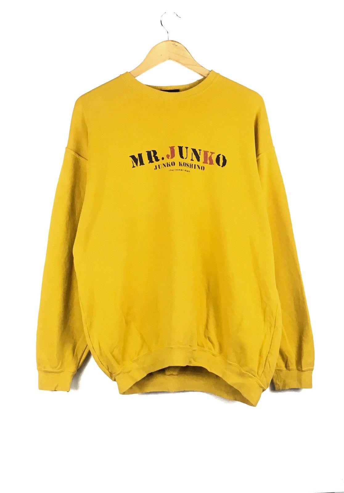 Japanese Brand Mr.Junko Koshino Large Size Yellow Colour sweatshirt Size US L / EU 52-54 / 3 - 1 Thumbnail