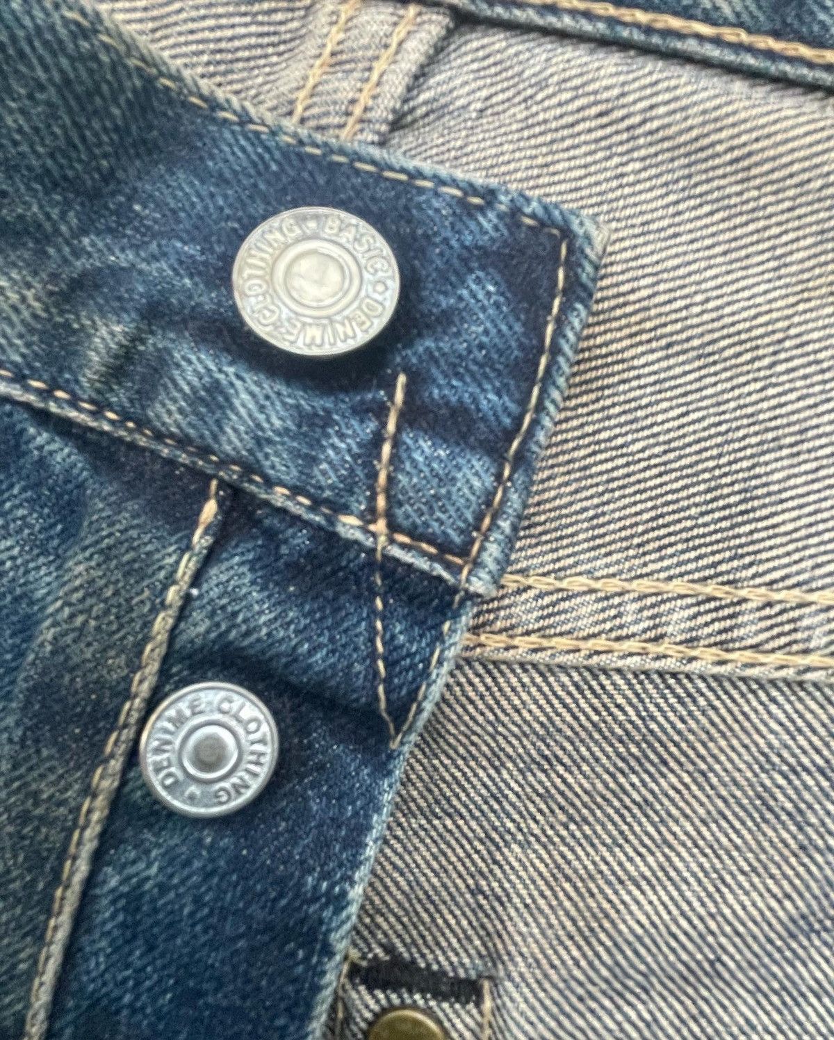 Denime × Vintage Denime Vintage Selvedge Aging & Distressed Denim Size US 33 - 9 Thumbnail