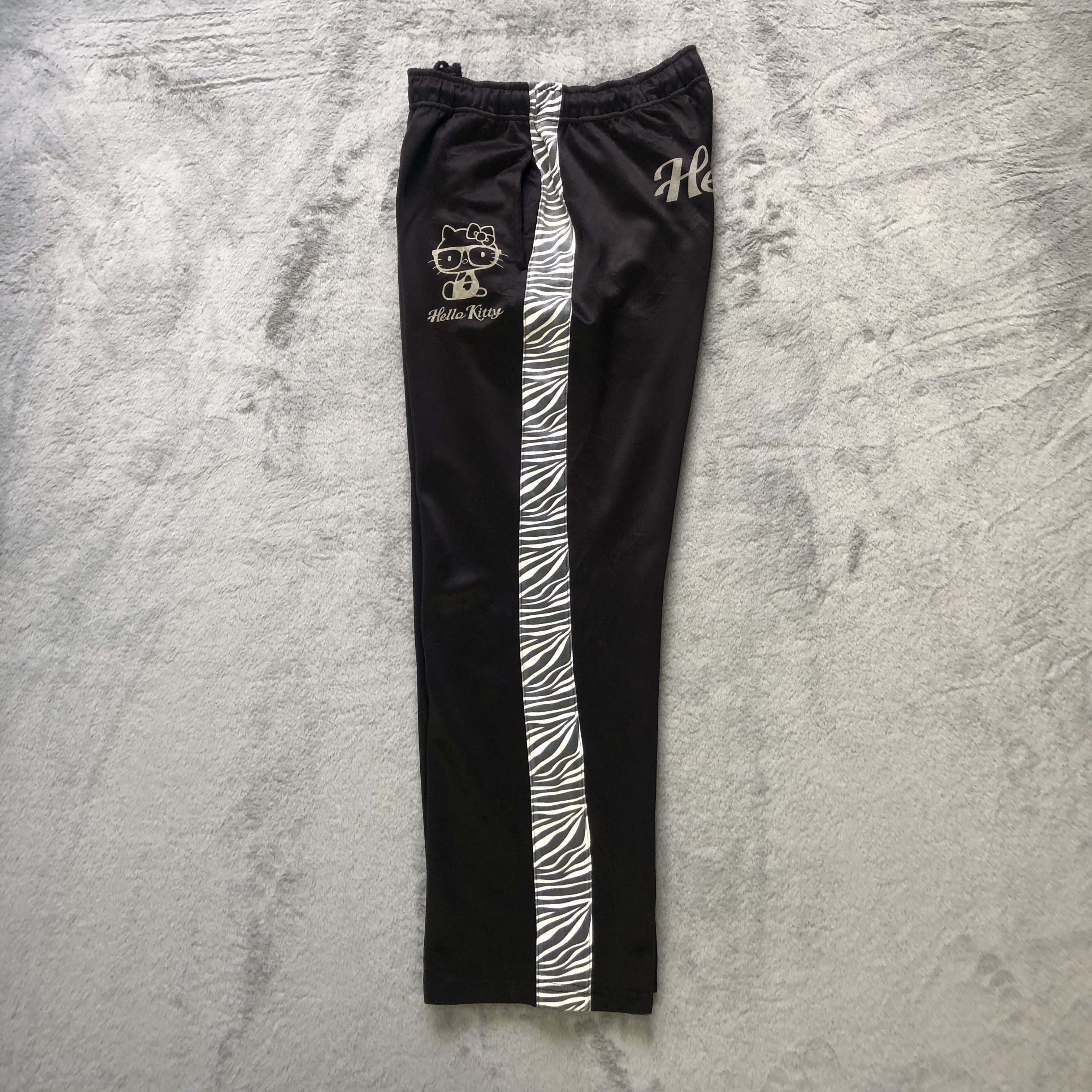 Japanese Brand HELLO KITTY ZEBRA STRIPES TRACK PANTS #6668-79 Size US 34 / EU 50 - 10 Thumbnail