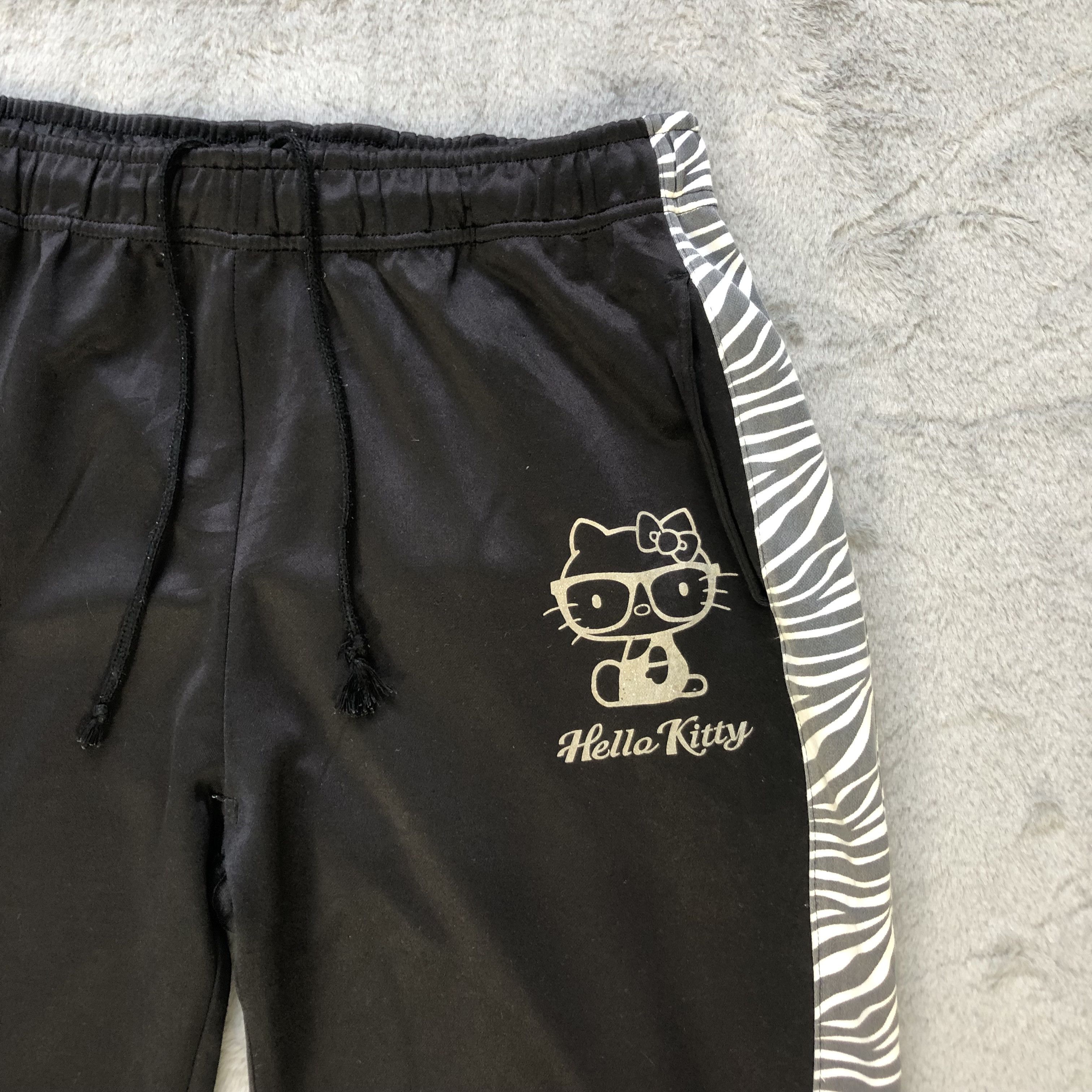 Japanese Brand HELLO KITTY ZEBRA STRIPES TRACK PANTS #6668-79 Size US 34 / EU 50 - 4 Thumbnail