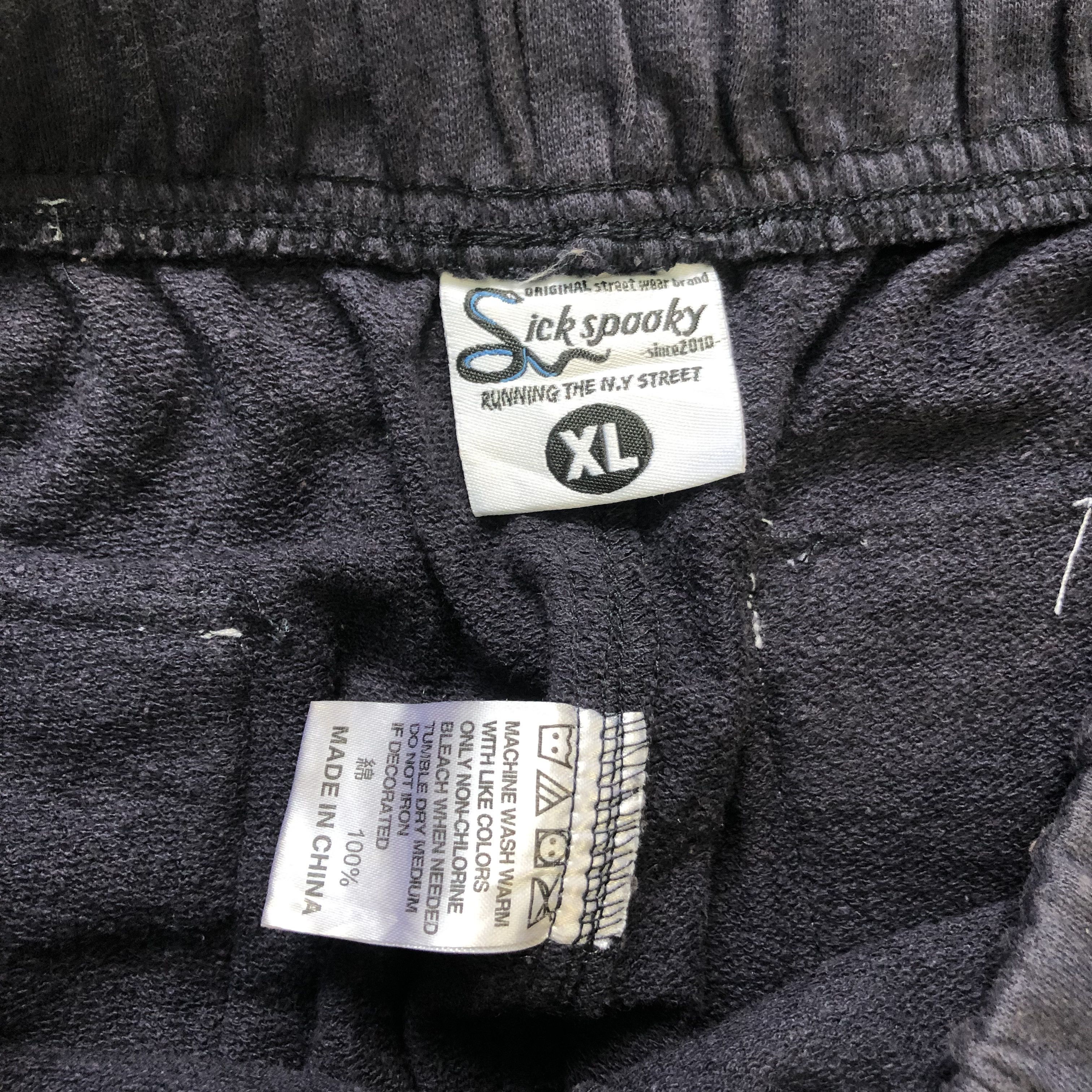 Japanese Brand SICK SPOOKY RUNNIN THE NY STREET SWEATPANTS #6671-79 Size US 35 - 12 Thumbnail