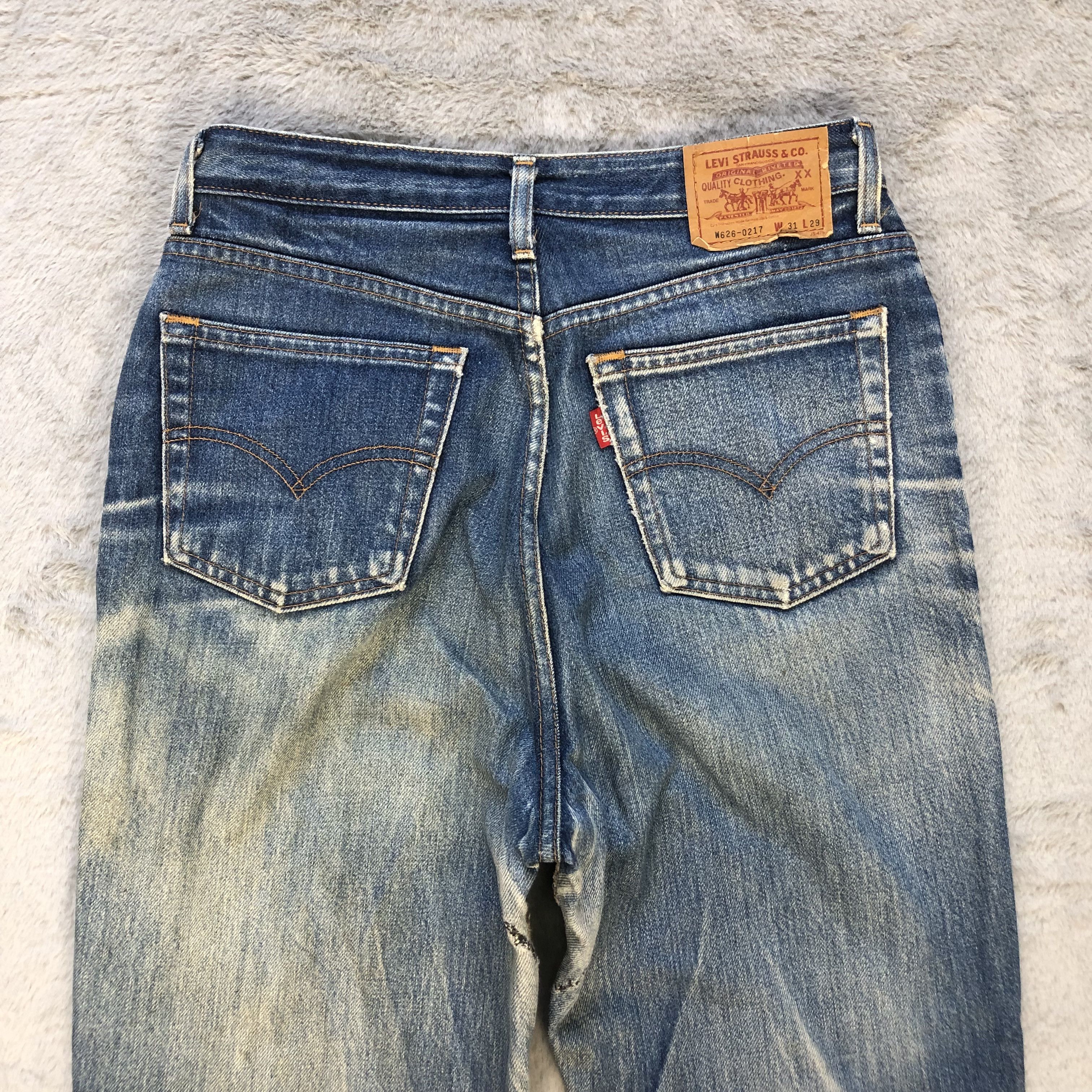 Levi's TRASHED DISTRESS LEVIS WASHED DENIM PANTS #6674-79 Size US 28 / EU 44 - 16 Thumbnail