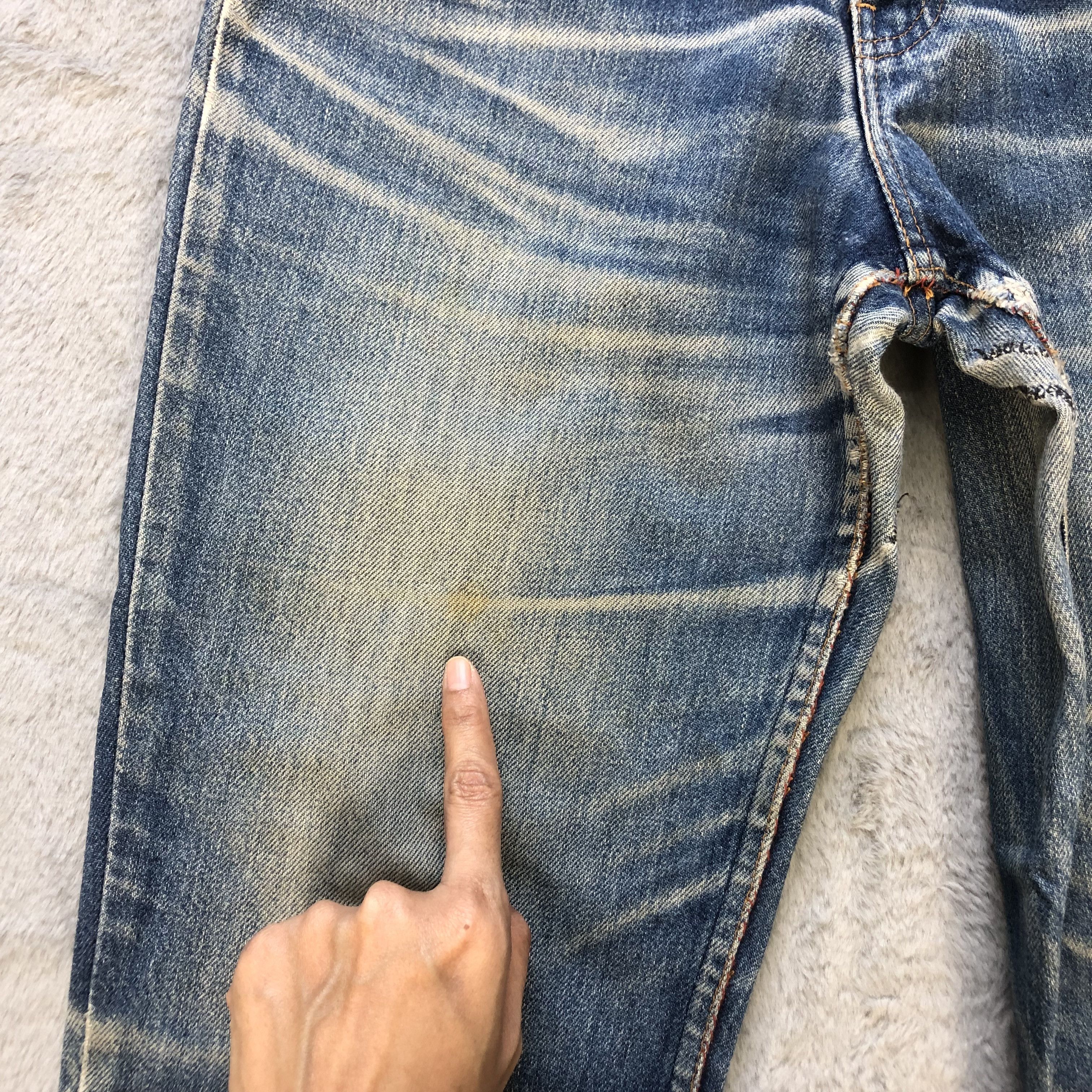 Levi's TRASHED DISTRESS LEVIS WASHED DENIM PANTS #6674-79 Size US 28 / EU 44 - 9 Thumbnail