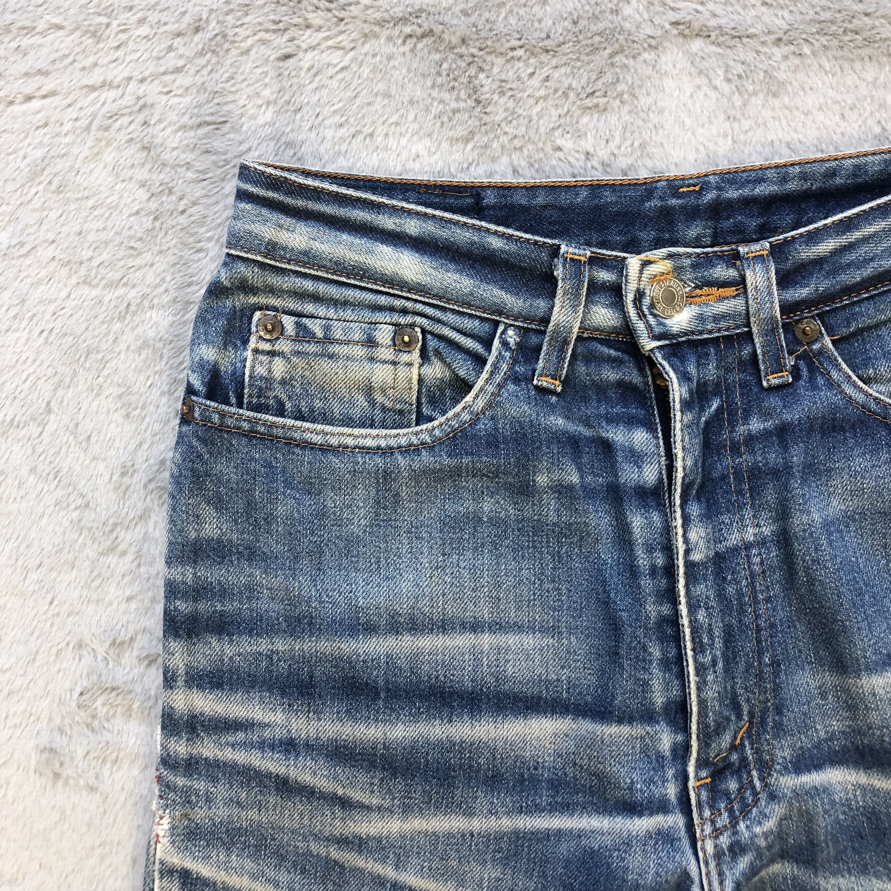 Levi's TRASHED DISTRESS LEVIS WASHED DENIM PANTS #6674-79 Size US 28 / EU 44 - 3 Thumbnail