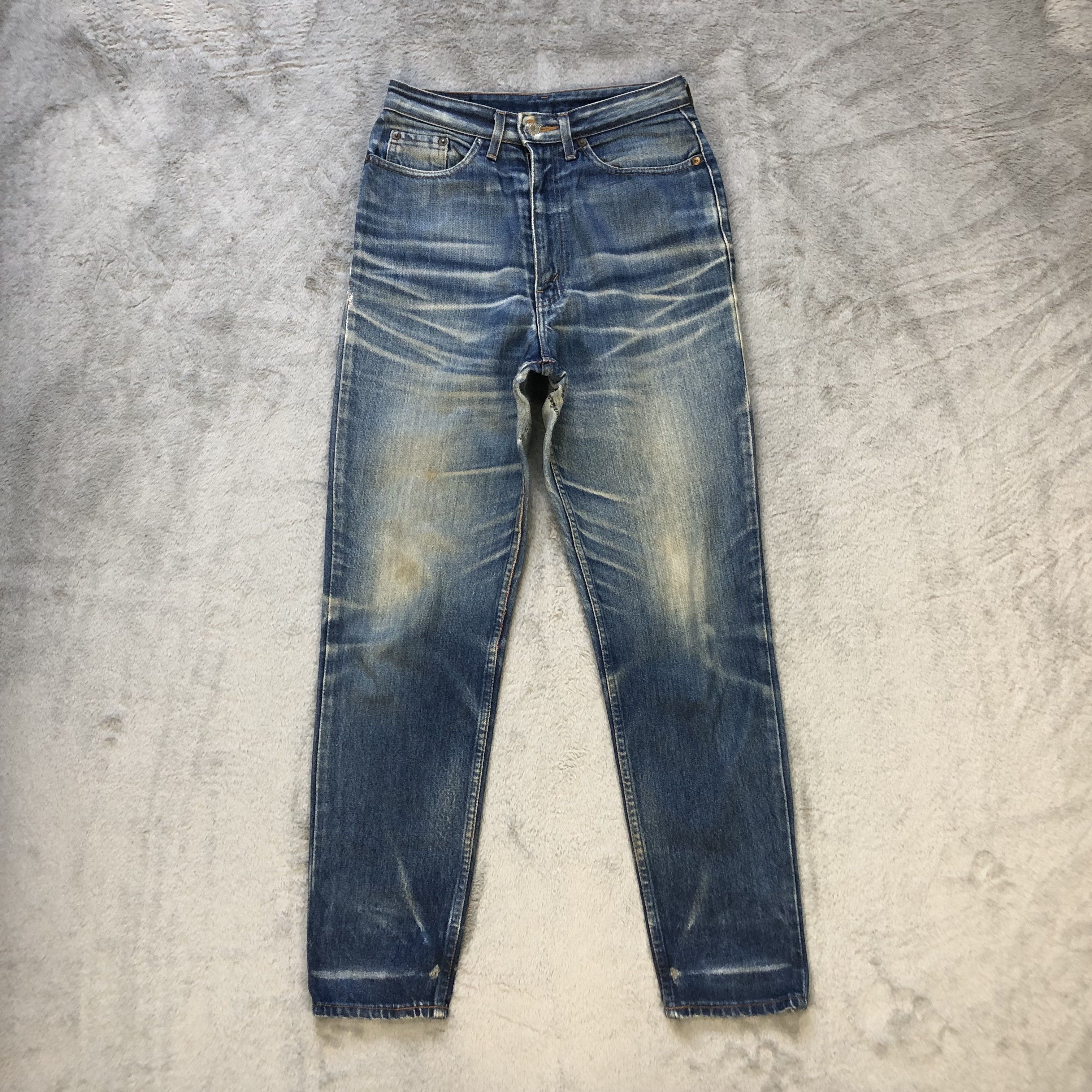 TRASHED DISTRESS LEVIS WASHED DENIM PANTS #6674-79