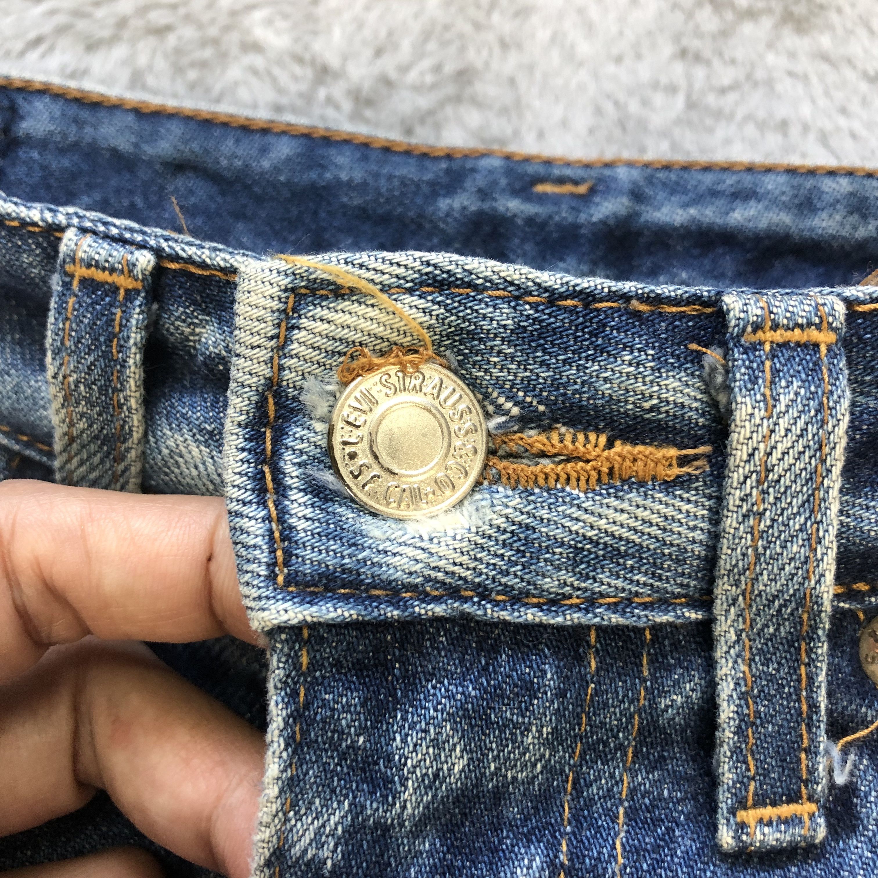 Levi's TRASHED DISTRESS LEVIS WASHED DENIM PANTS #6674-79 Size US 28 / EU 44 - 4 Thumbnail