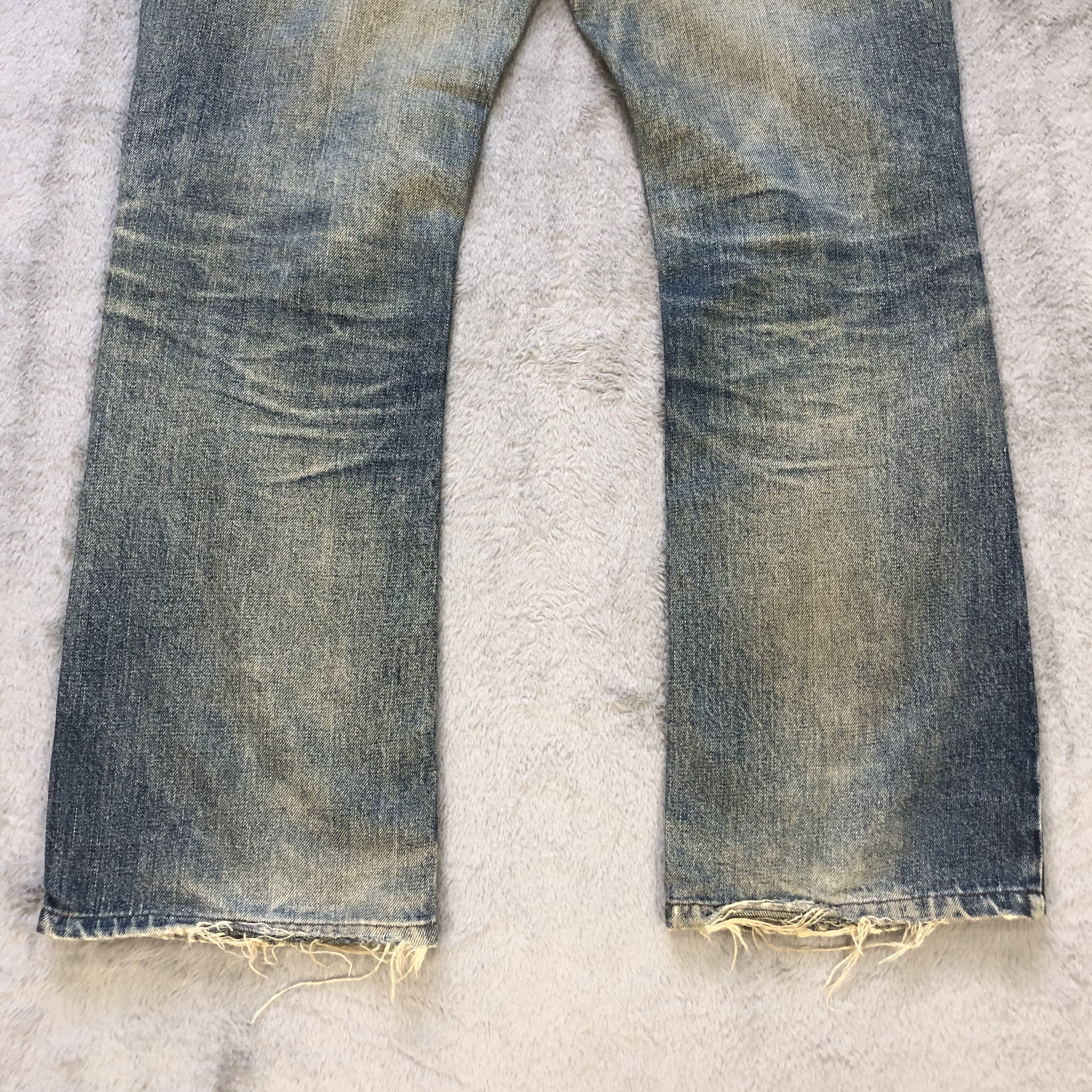 Edwin TRASHED🔥 EDWIN DENIM PANT #6676-79 Size US 31 - 15 Thumbnail