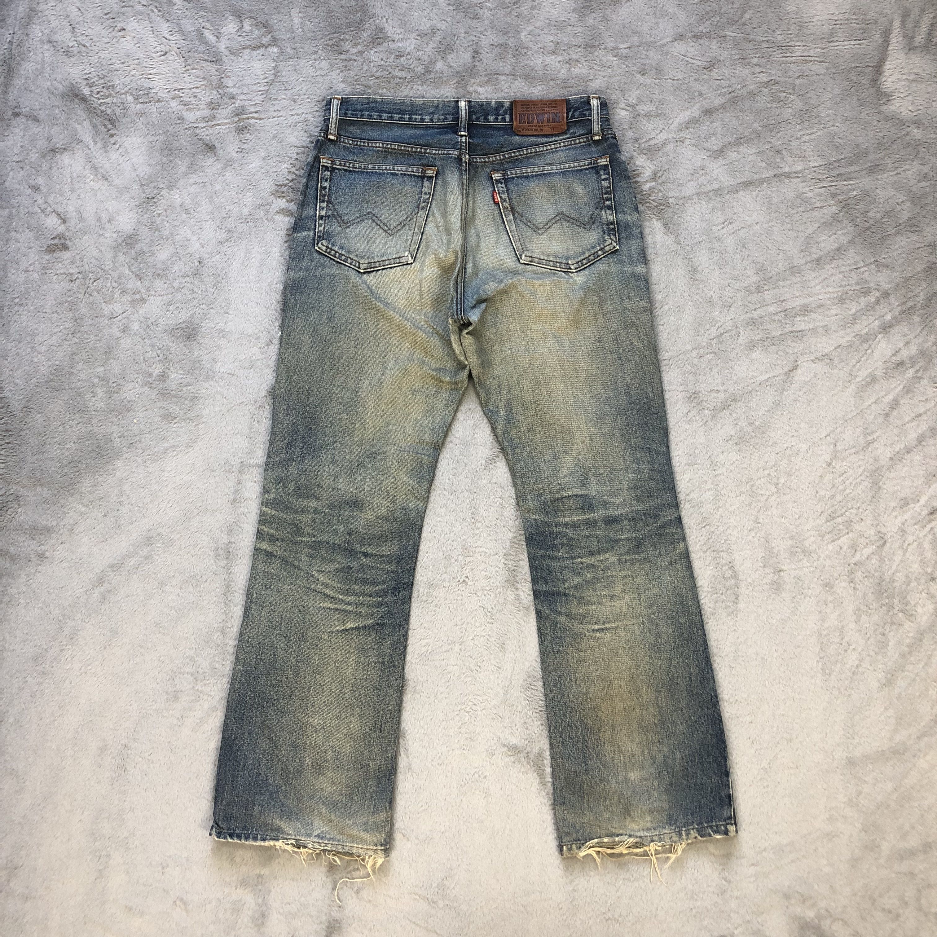 Edwin TRASHED🔥 EDWIN DENIM PANT #6676-79 Size US 31 - 11 Thumbnail