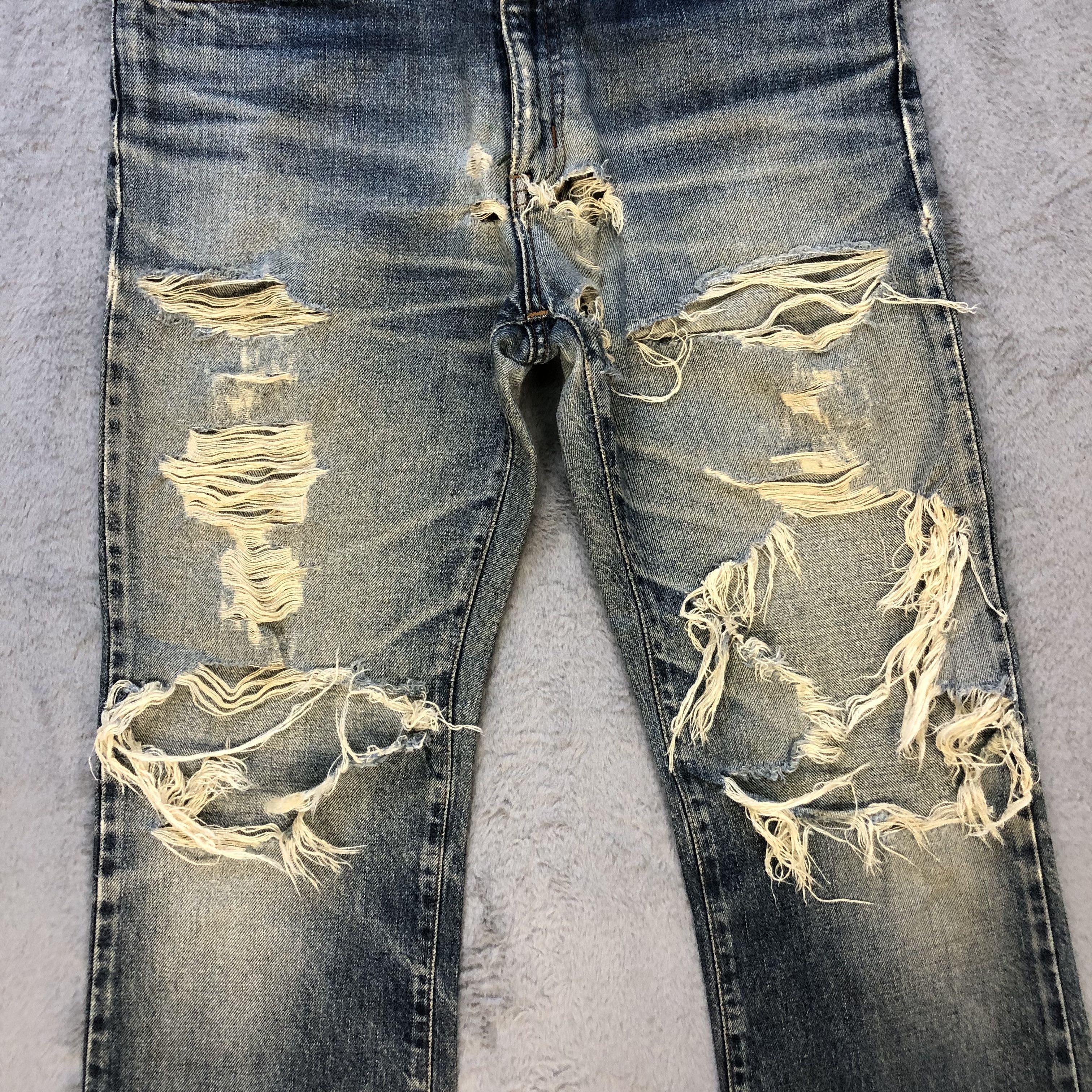 Edwin TRASHED🔥 EDWIN DENIM PANT #6676-79 Size US 31 - 7 Thumbnail